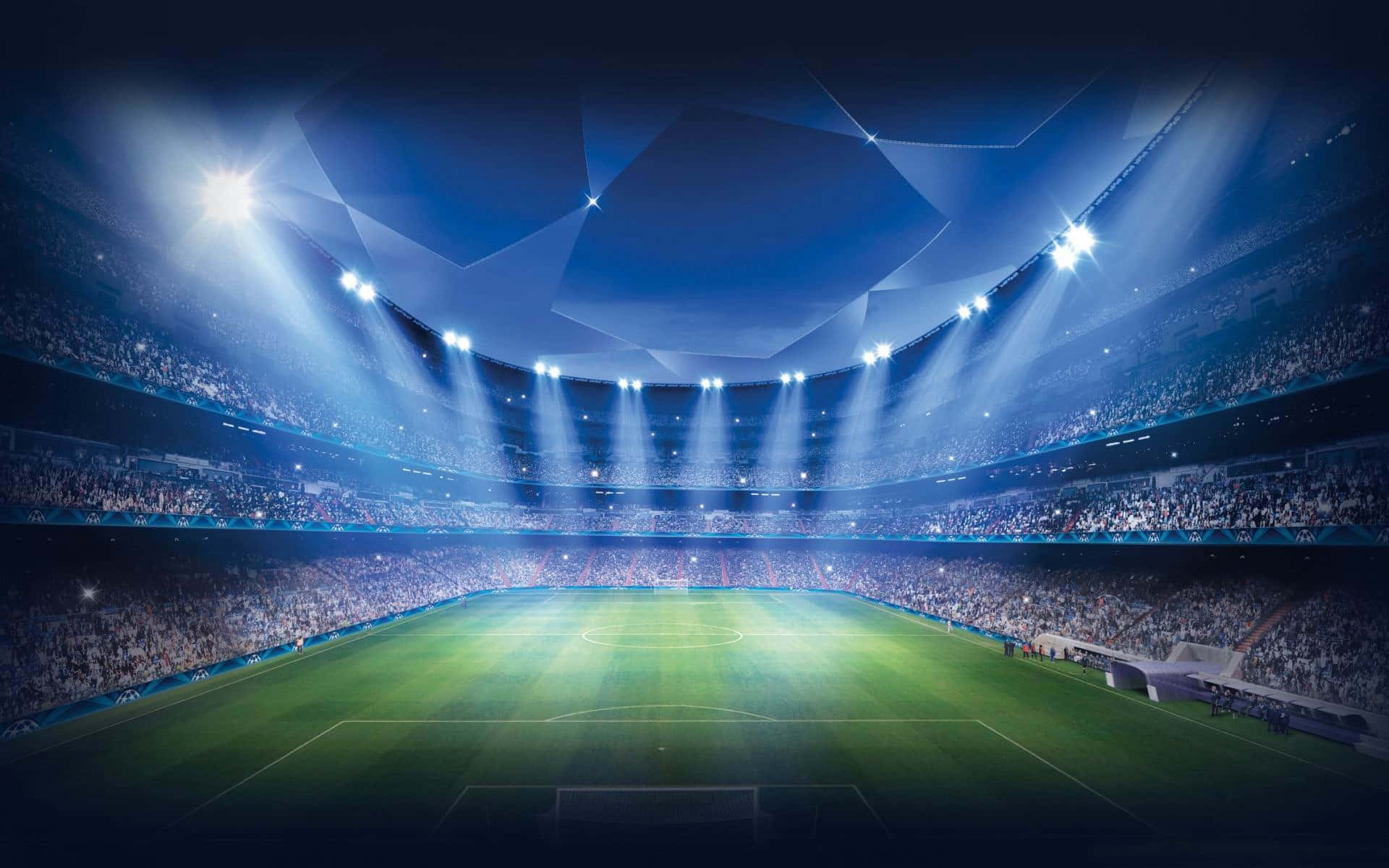 fantasy football, stadium, cheering fans, Full HD Desktop Wallpaper