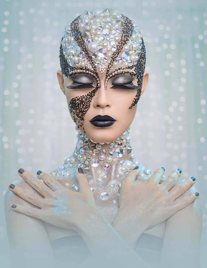 pearlescent, jeweled, pearl-encrusted, SD Phone Wallpaper