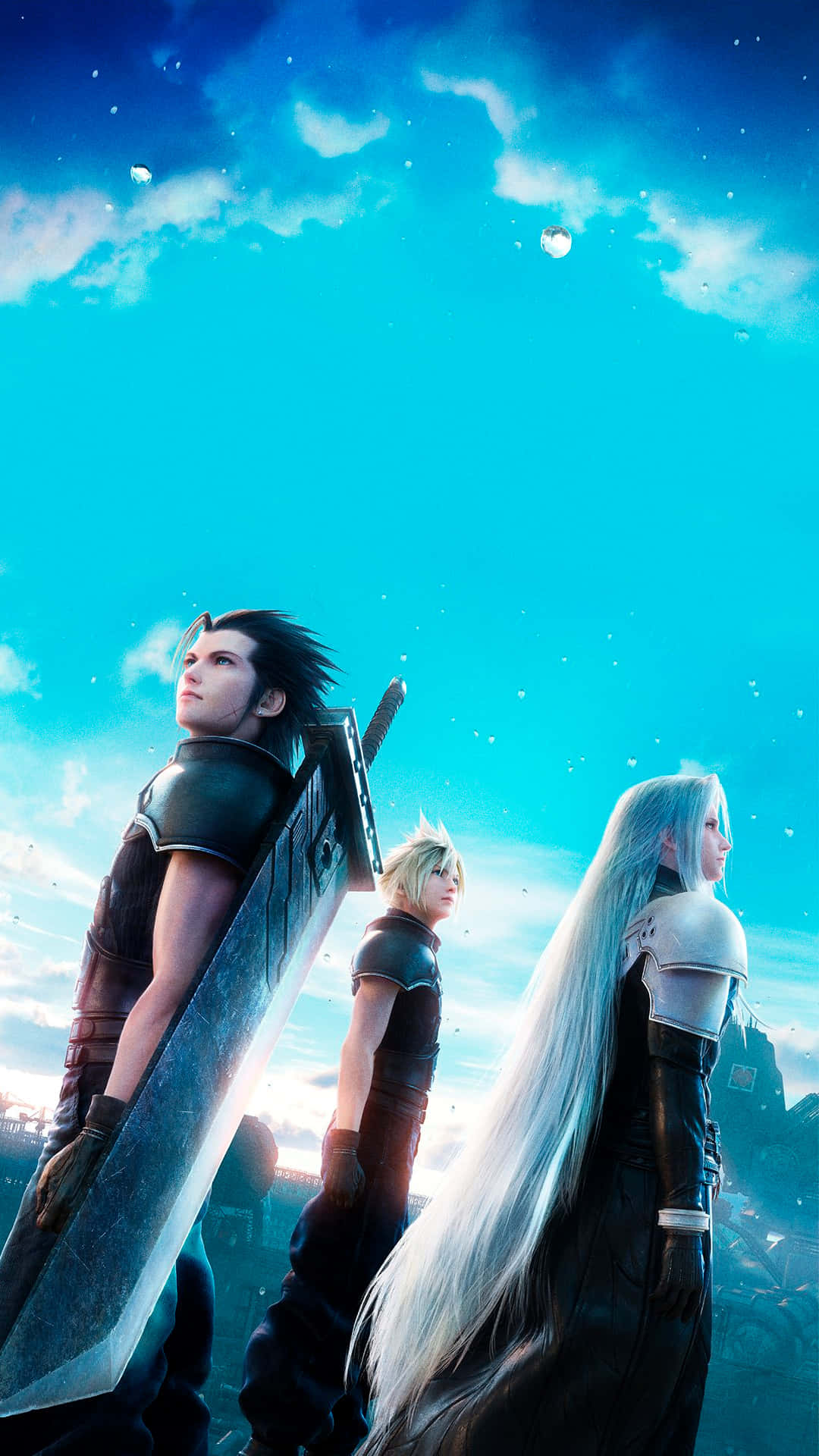 Fantasy Phone, anime warriors, vibrant blue sky, Full HD Phone Wallpaper