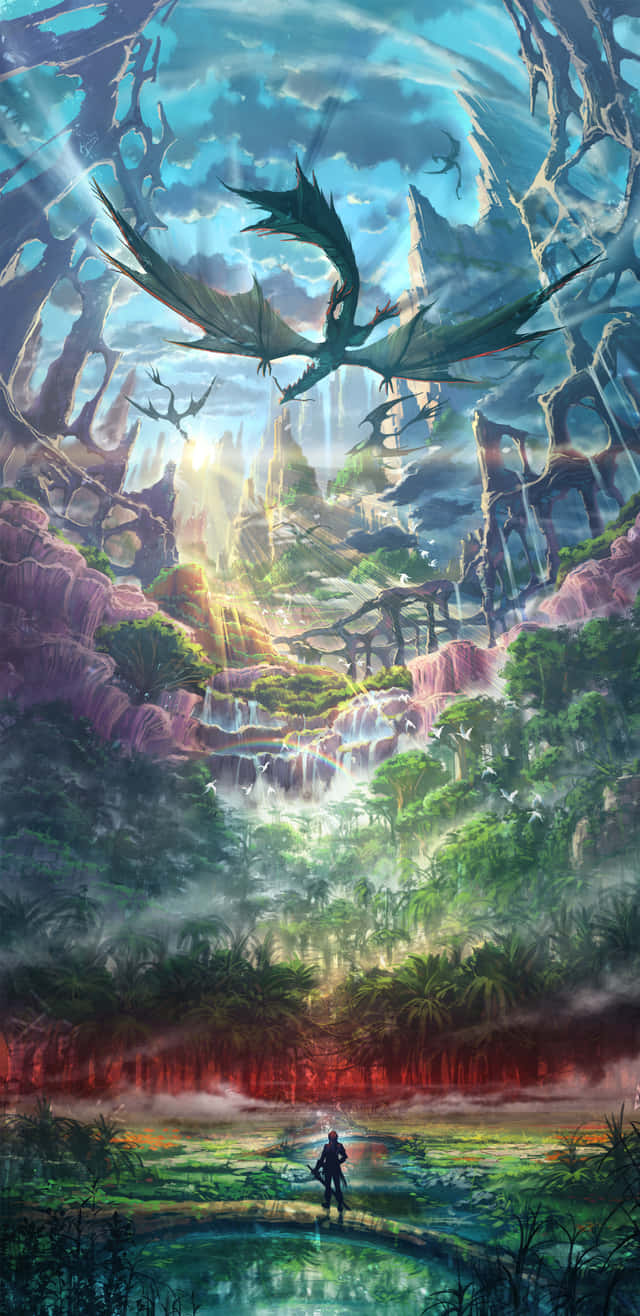 Fantasy Phone, warrior, bridge, HD Phone Wallpaper