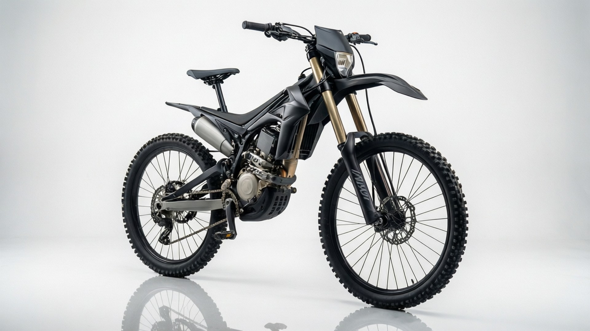 Fantic, enduro bike, studio setting, Full HD Desktop Wallpaper