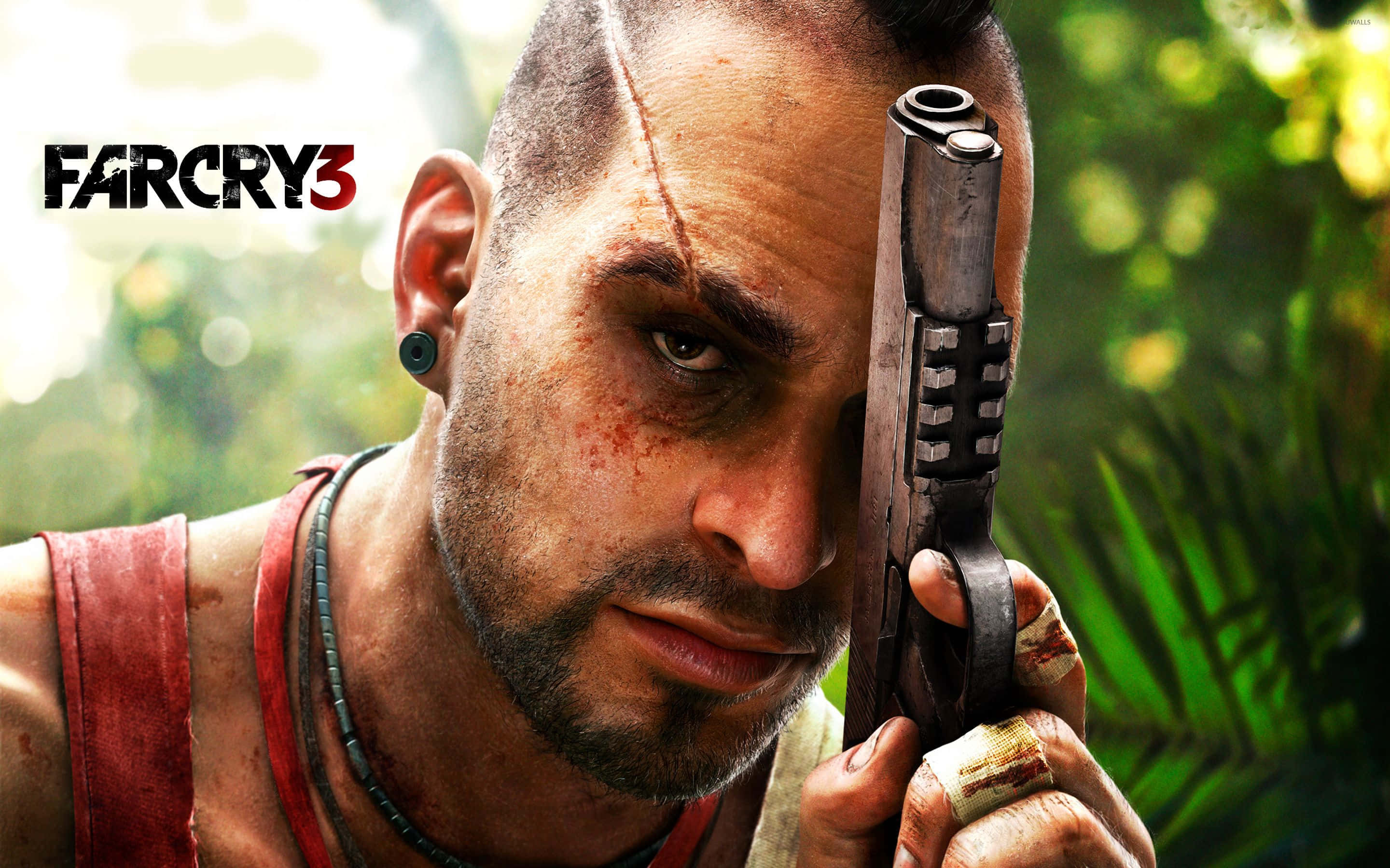 Far Cry 3, Vaas, jungle, 2K Desktop Wallpaper