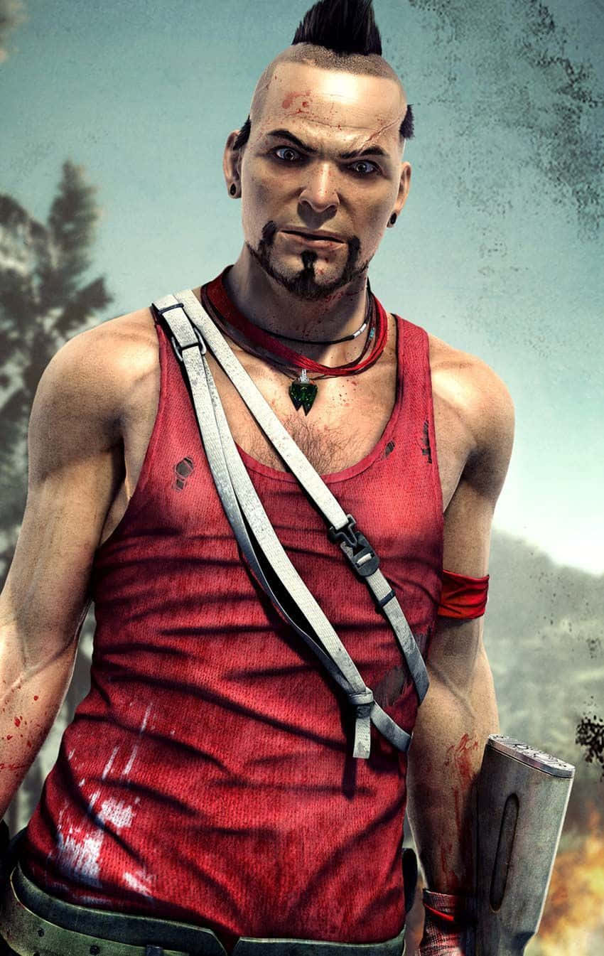 Far Cry 3, Vaas, red tank top, HD Phone Wallpaper