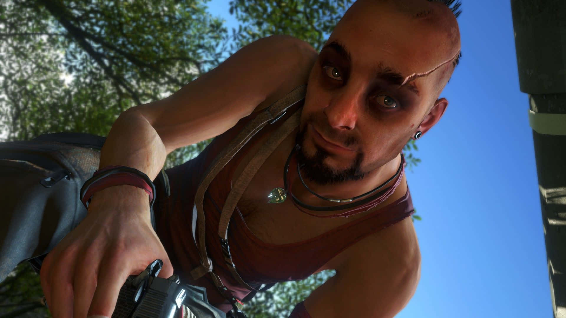 Far Cry 3, Vaas, blue sky, Full HD Desktop Wallpaper