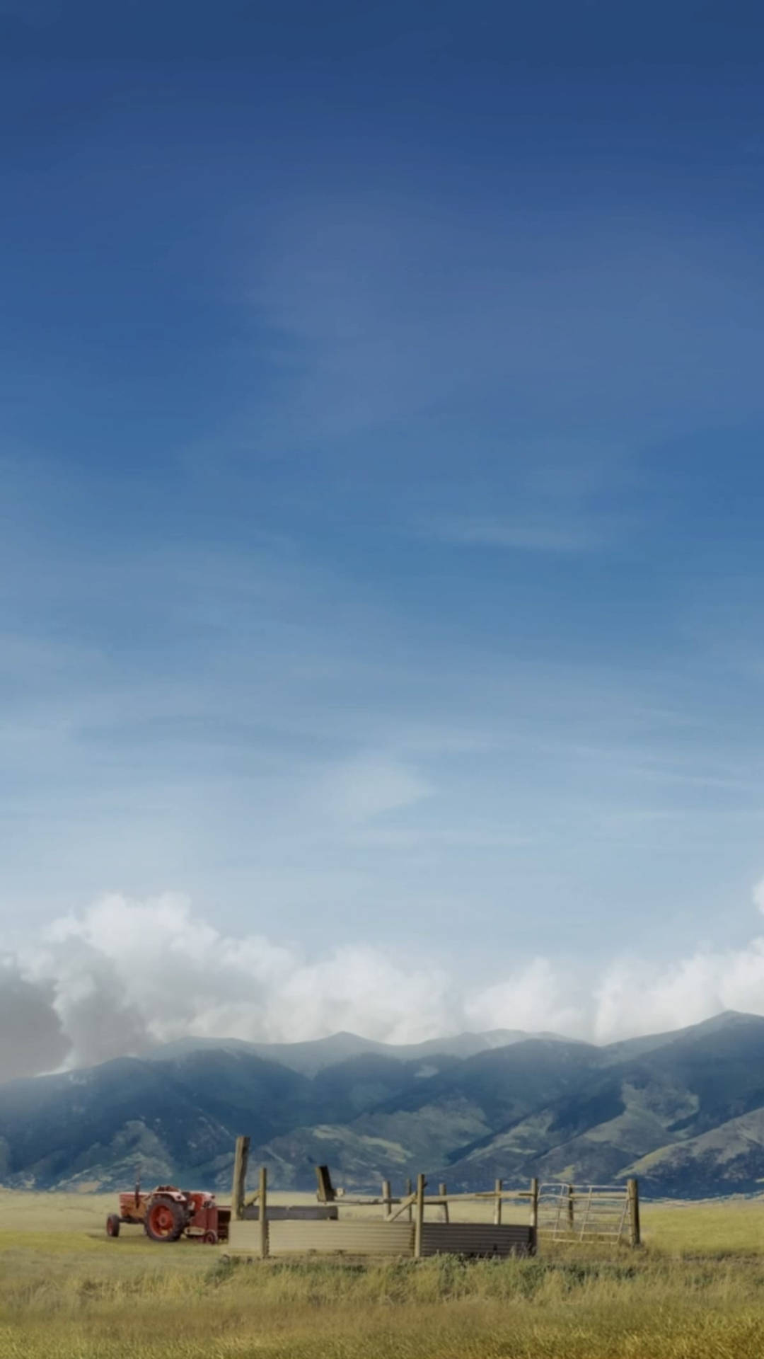 Far Cry 5, farmland, vintage red tractor, Full HD Phone Wallpaper