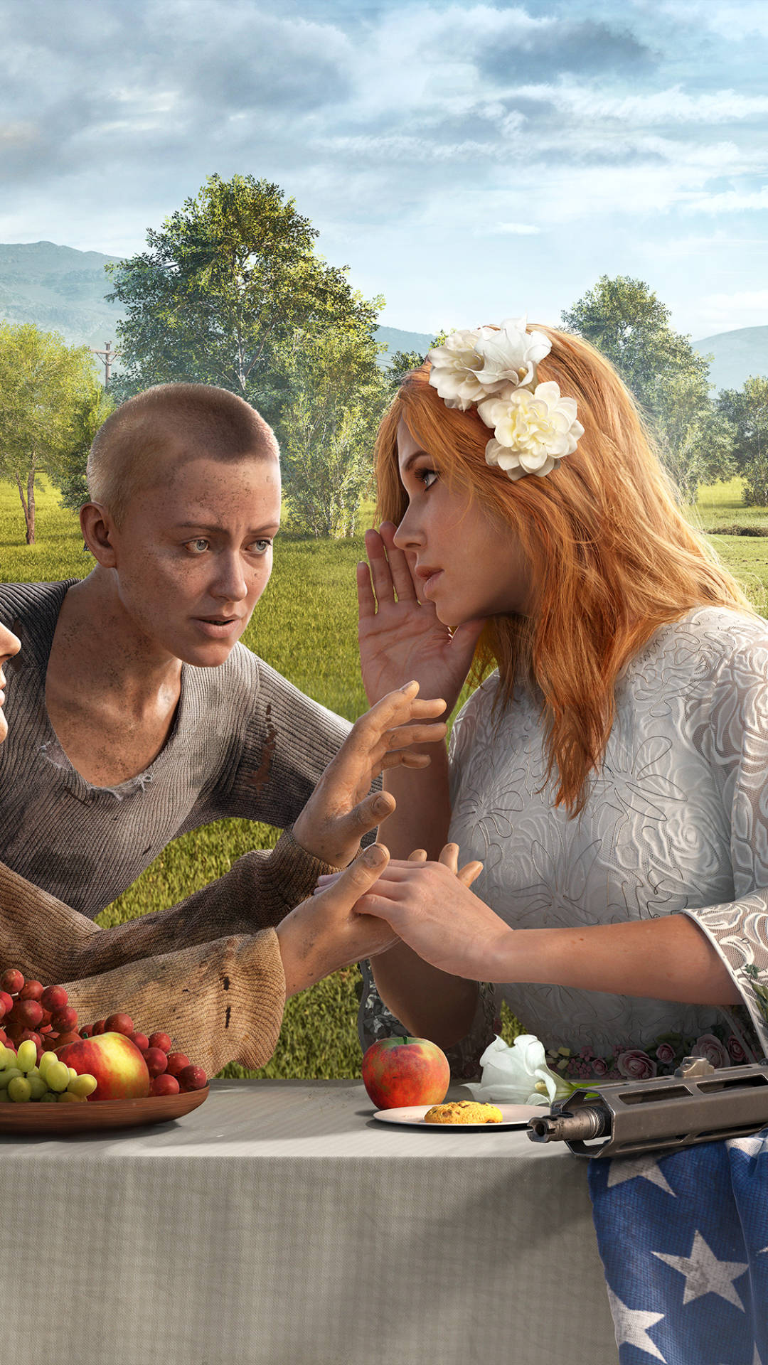 Far Cry 5, female characters, iPhone, Full HD Phone Wallpaper