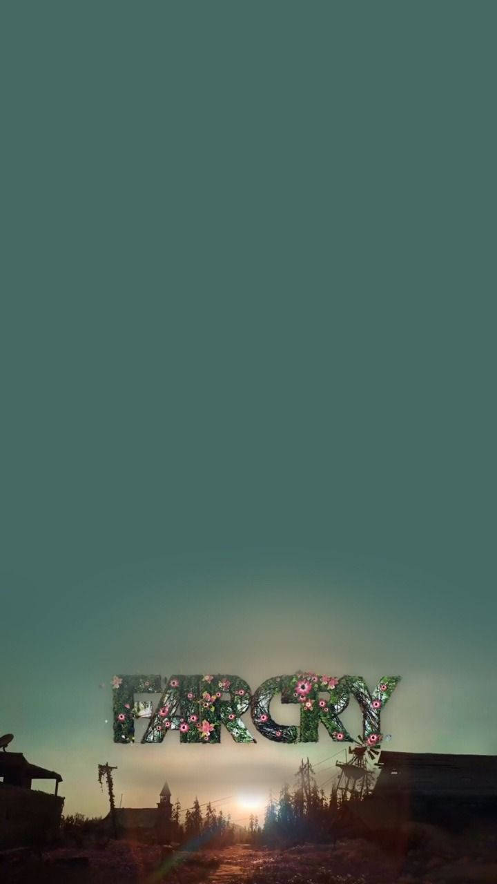 Far Cry, Floral Logo, dusky sky, HD Phone Wallpaper
