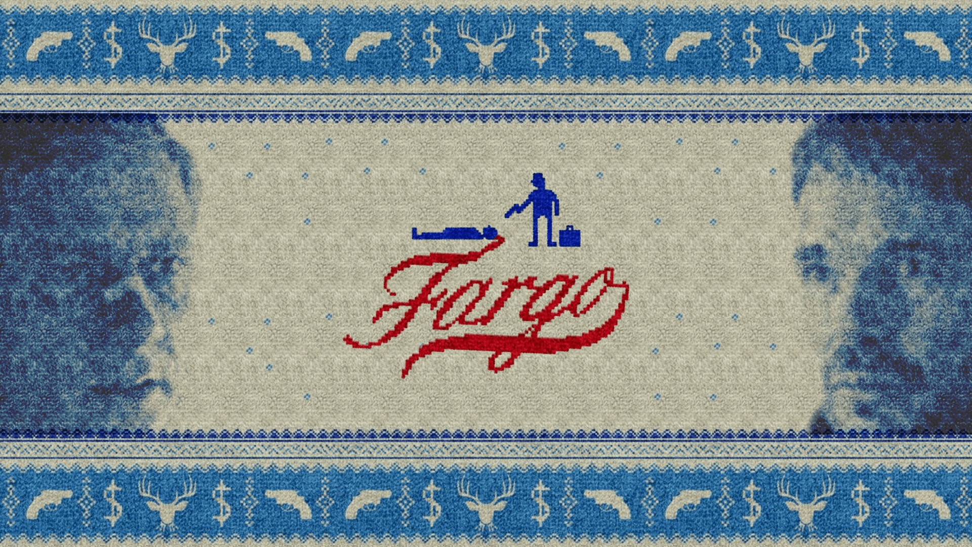 Fargo, Fargo logo, silhouettes of a man and a body, Full HD Desktop Wallpaper