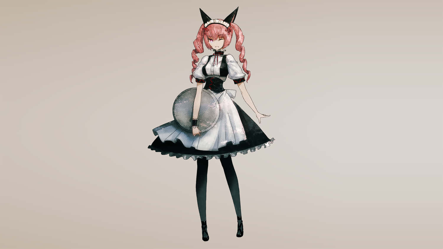Faris Nyannyan, pink hair, cat ears, HD Desktop Wallpaper