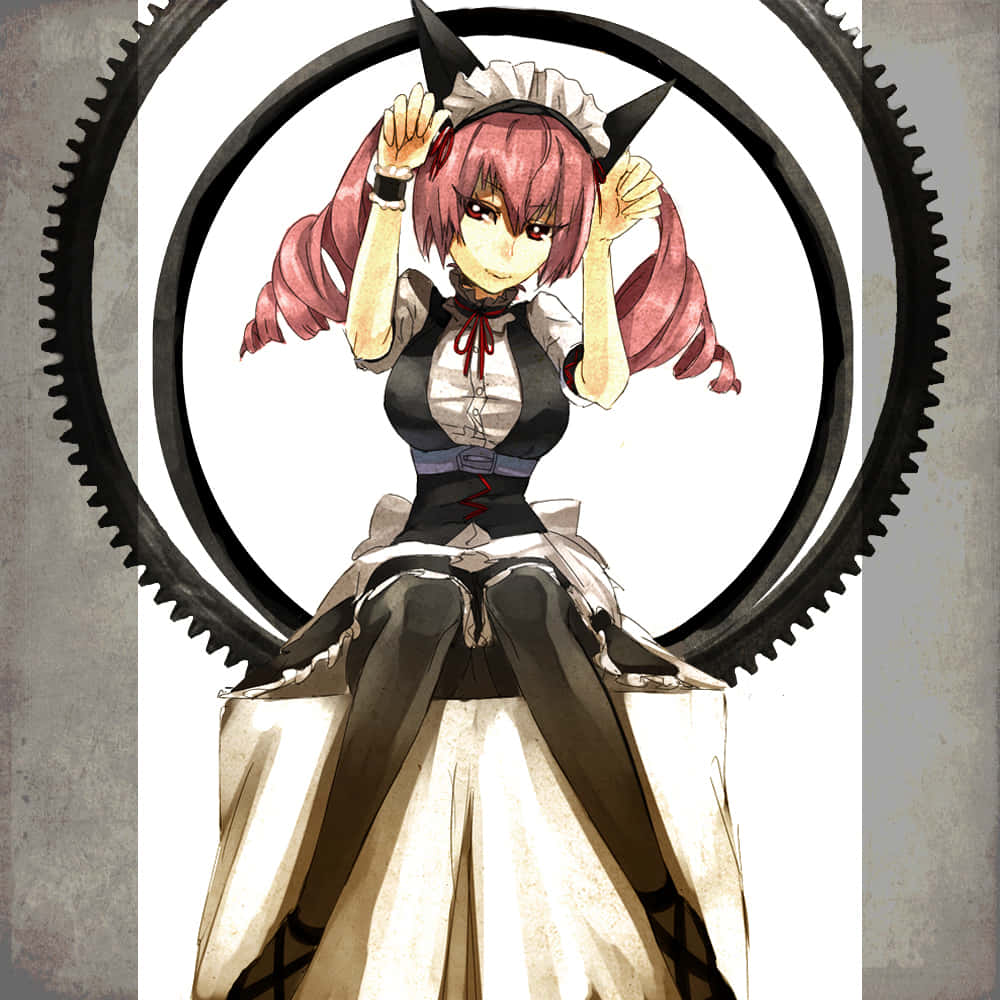 Faris Nyannyan, pink-haired, maid outfit, SD Desktop Wallpaper