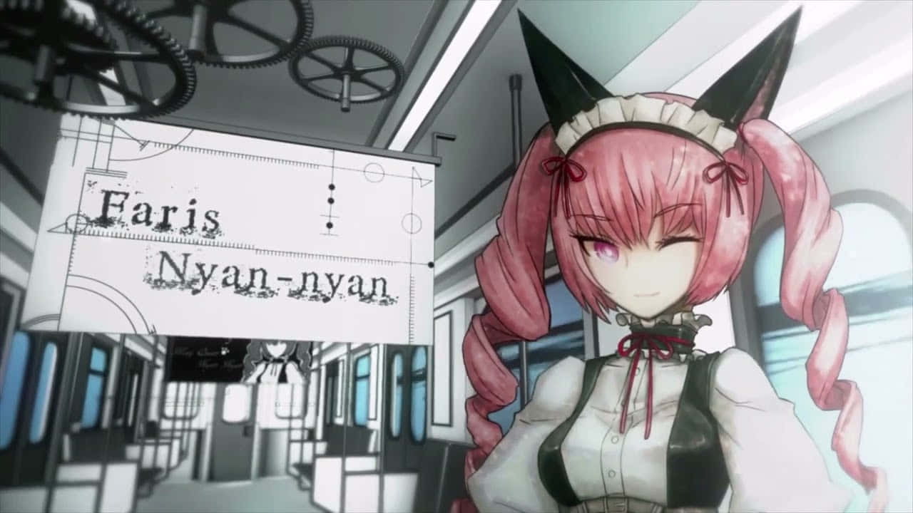 Faris Nyannyan, pink-haired anime girl, cat ears, HD Desktop Wallpaper