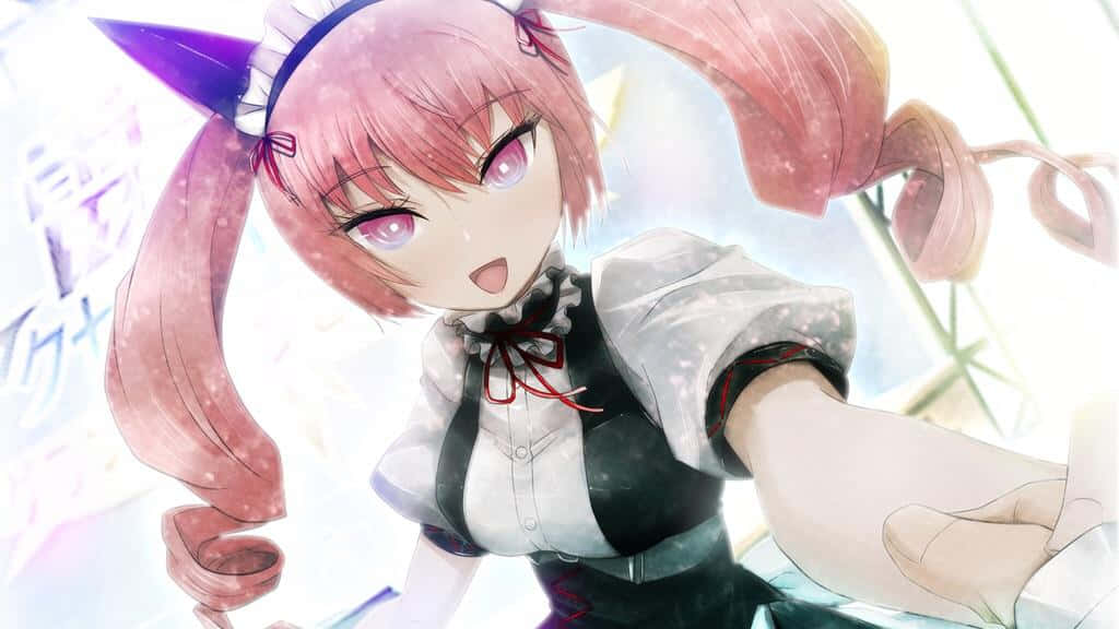 Faris Nyannyan, pink hair, cat ears, SD Desktop Wallpaper