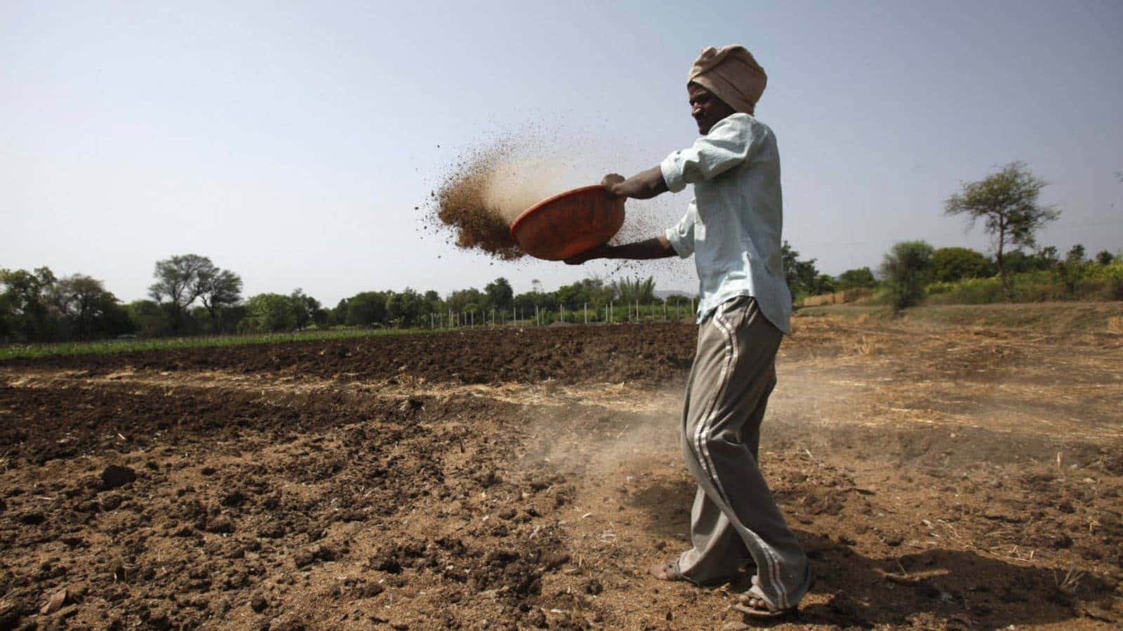 traditional farmer, turban, red bowl, HD Desktop Wallpaper
