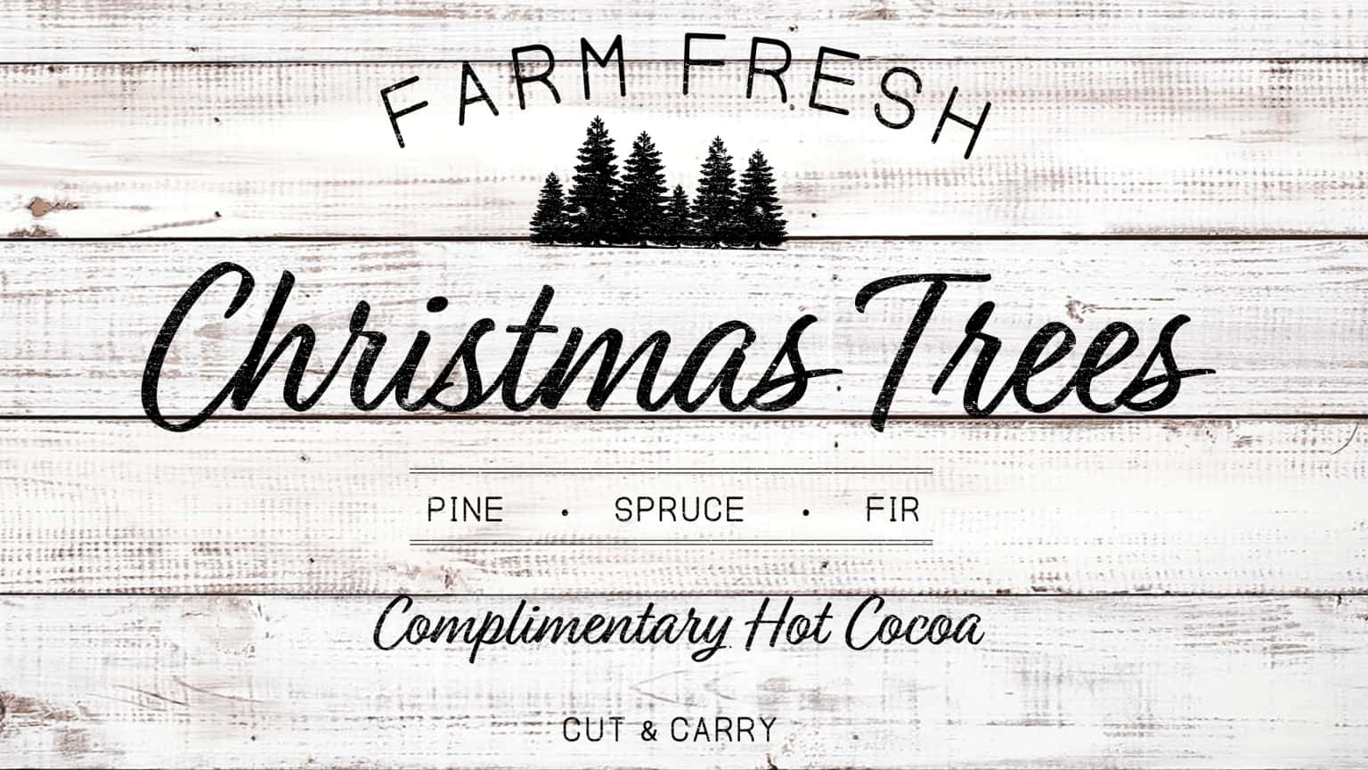 Farmhouse Christmas, whitewashed wooden planks, vintage rustic sign, HD Desktop Wallpaper