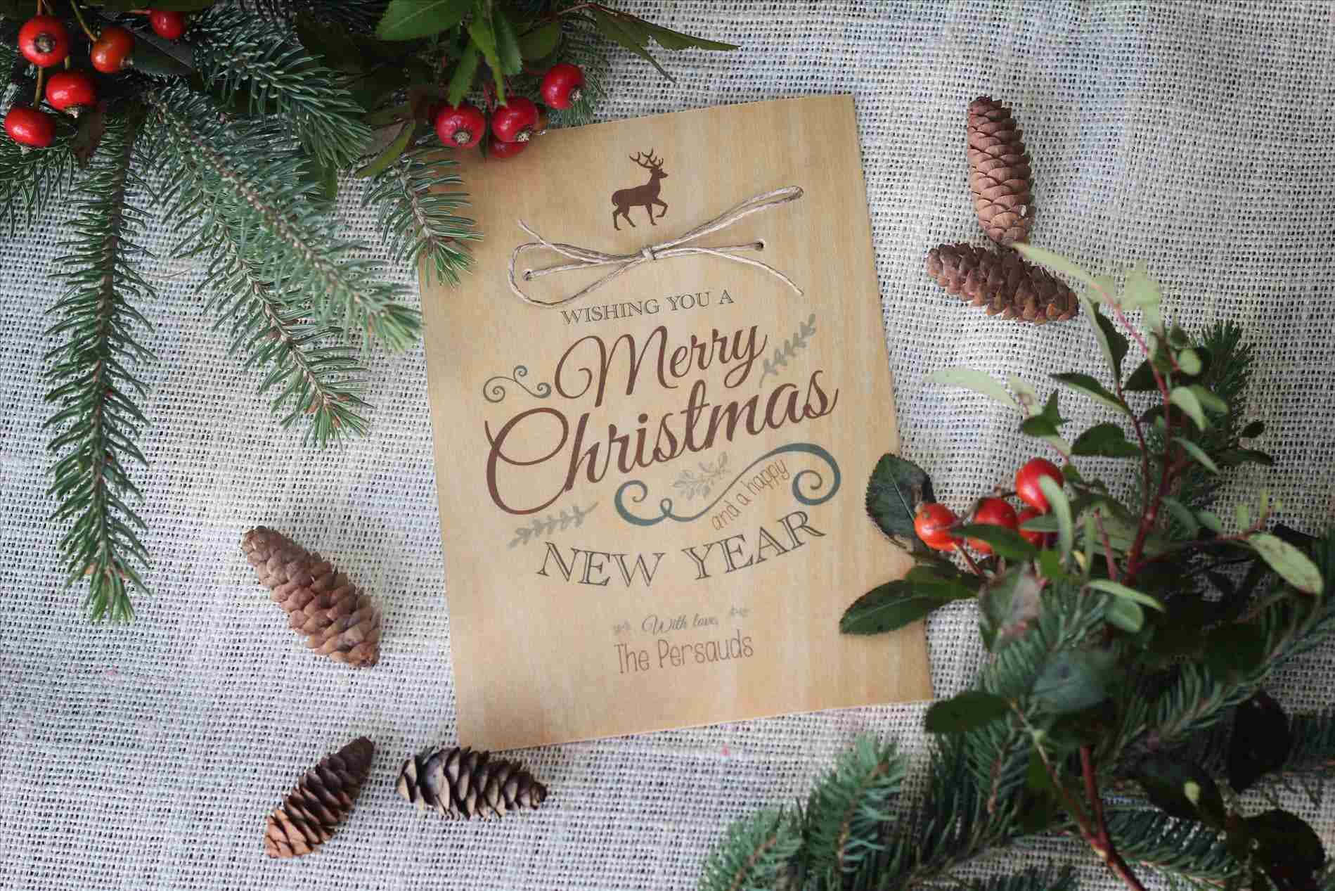 Farmhouse Christmas, rustic wooden card, Wishing You a Merry Christmas and Happy New Year, HD Desktop Wallpaper