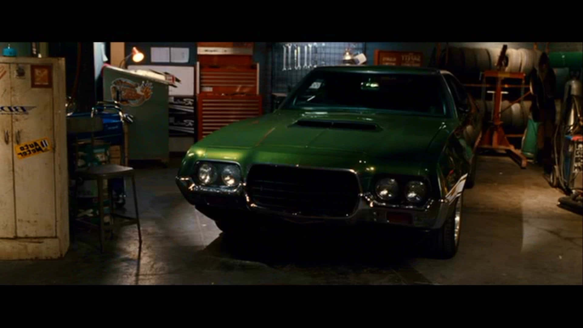 Fast And Furious 1, glossy green, classic muscle car, Full HD Desktop Wallpaper