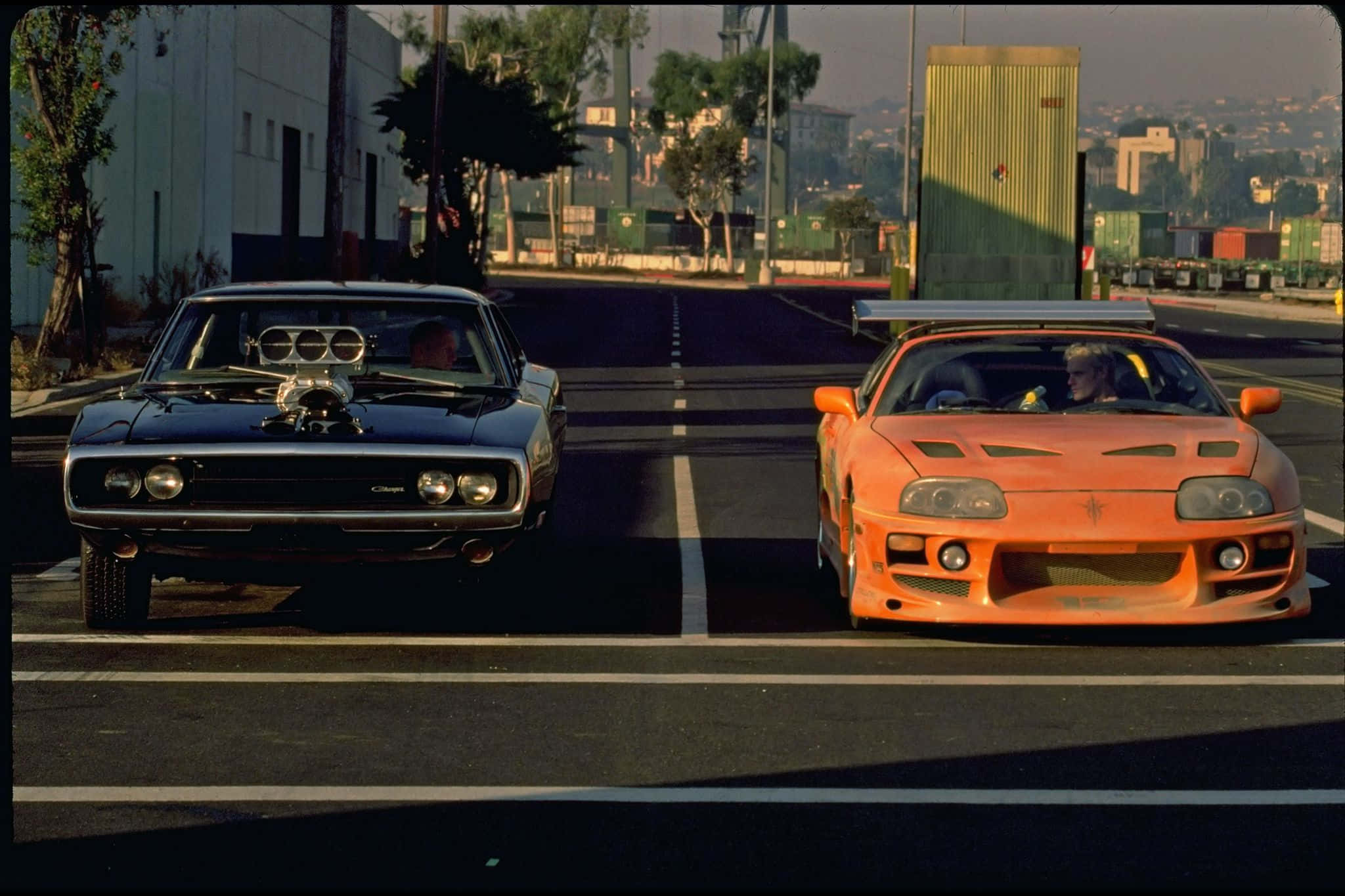 Fast And Furious 1, muscle cars, empty highway, Full HD Desktop Wallpaper