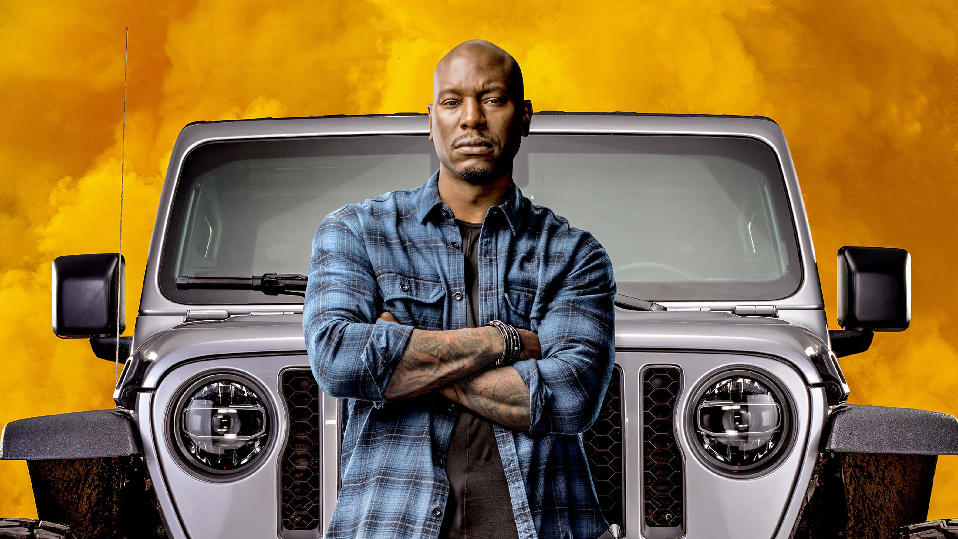 Fast And Furious 9, jeep, silver, 2K Desktop Wallpaper