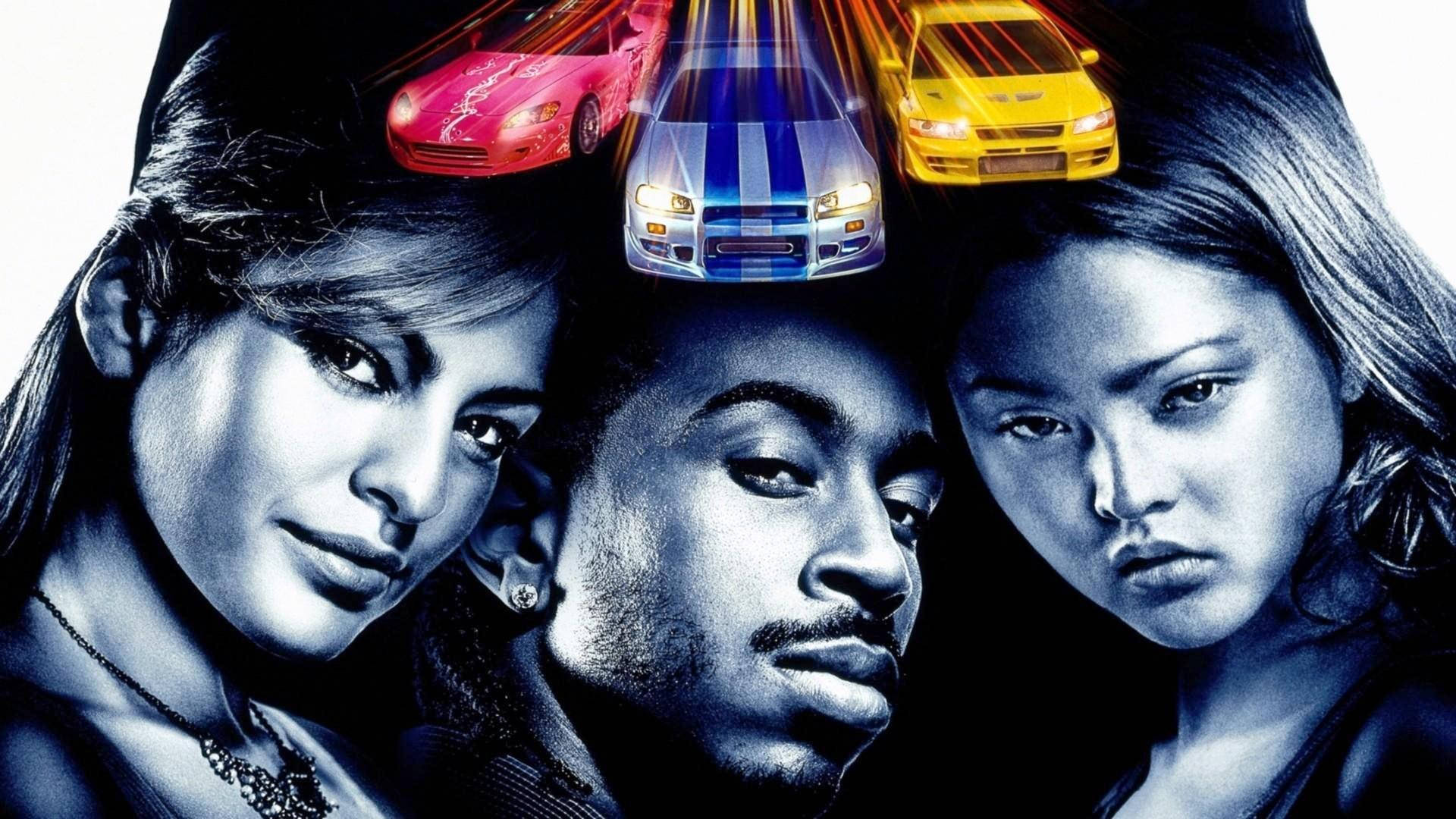 Fast And Furious, Furious 2, glowing sports cars, Full HD Desktop Wallpaper