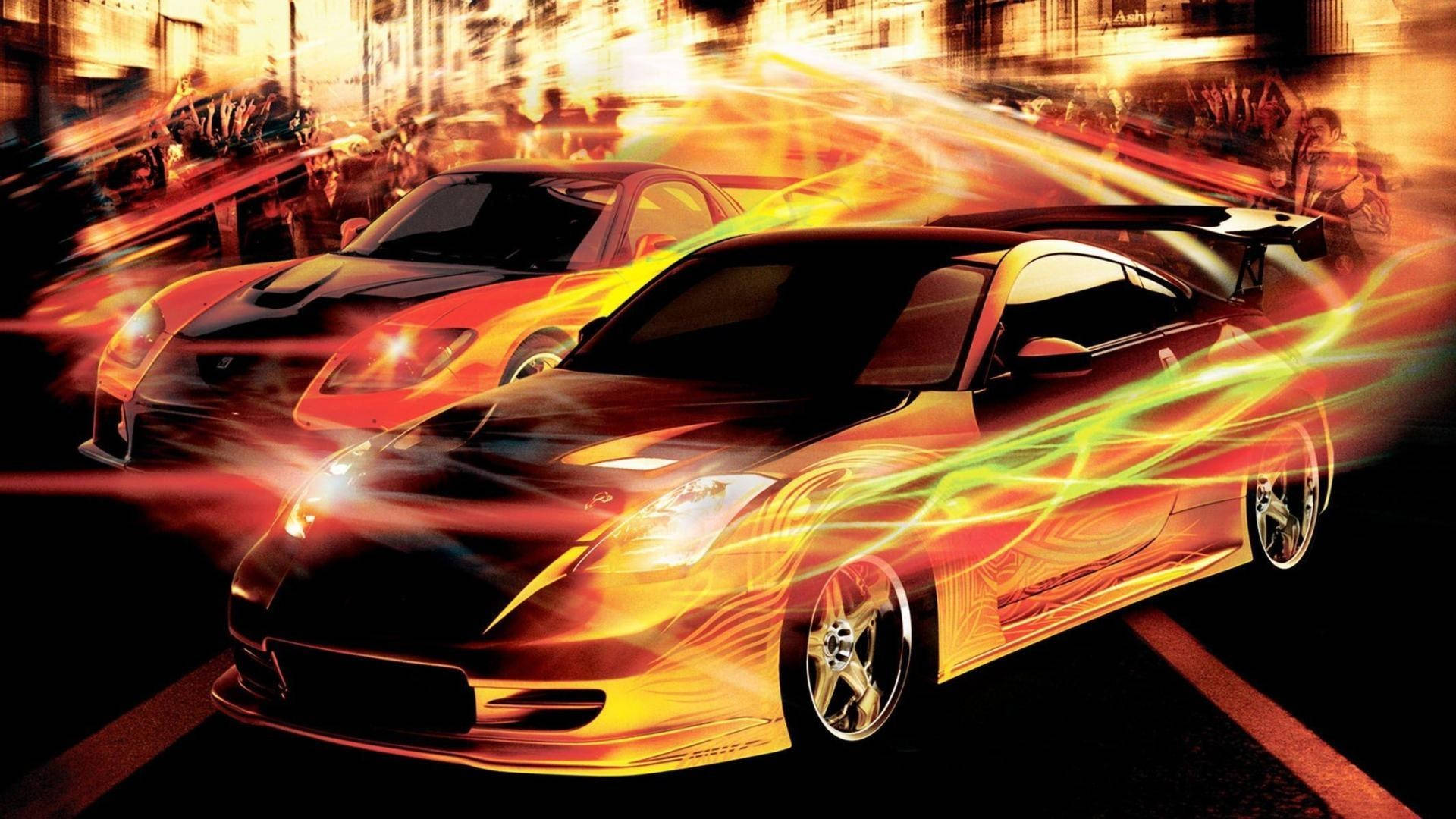 Fast And Furious, yellow, orange, Full HD Desktop Wallpaper