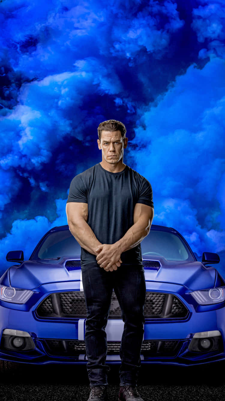 Fast And Furious Phone, blue sports car, electric blue sky, HD Phone Wallpaper