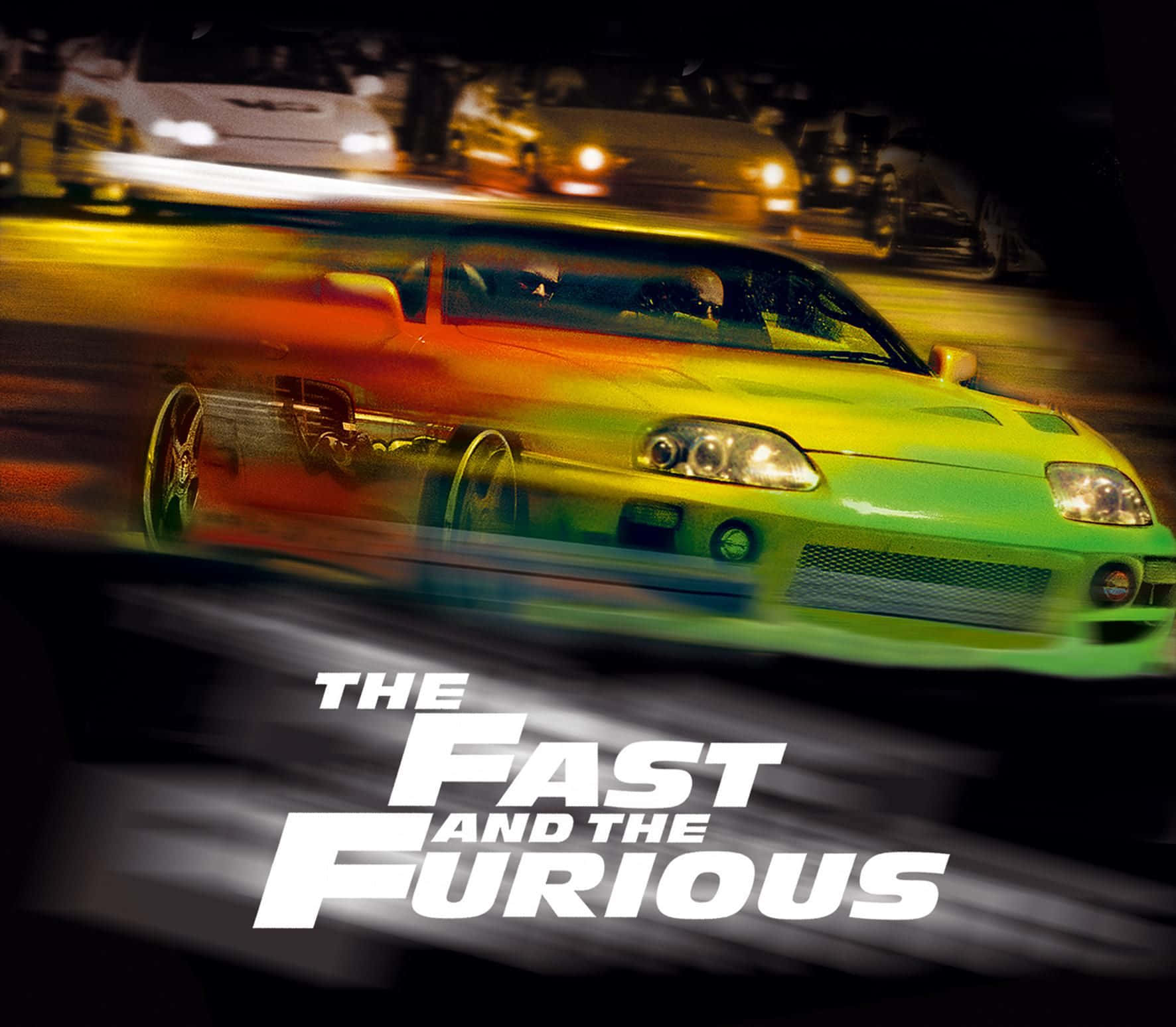 Fast And Furious 1, neon green, sports car, HD Desktop Wallpaper