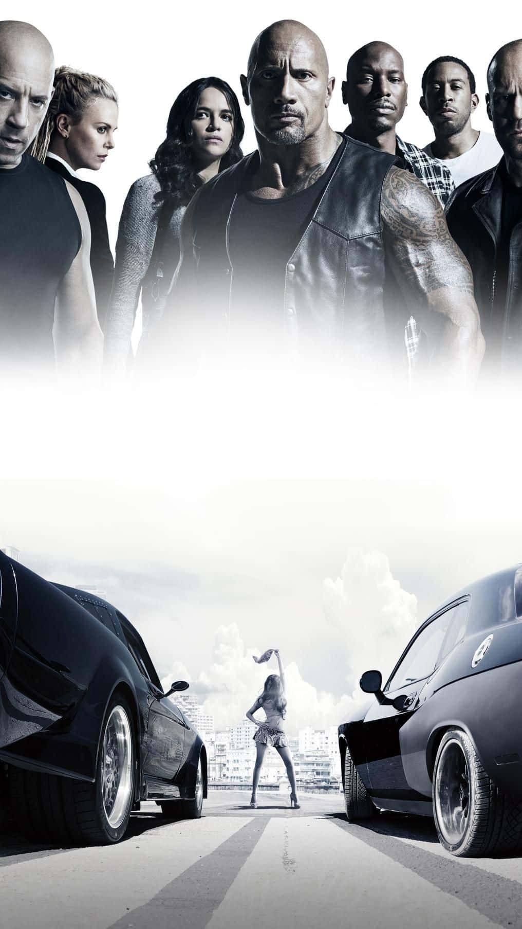 Fast And Furious, black muscle cars, city street, HD Phone Wallpaper