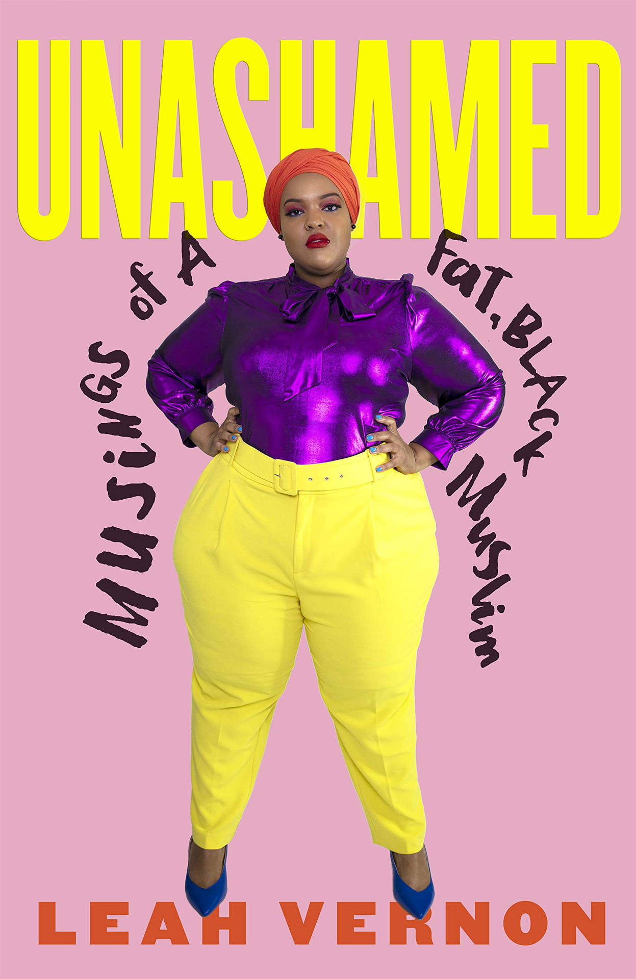 Fat Girl, violet top, yellow pants, Full HD Phone Wallpaper