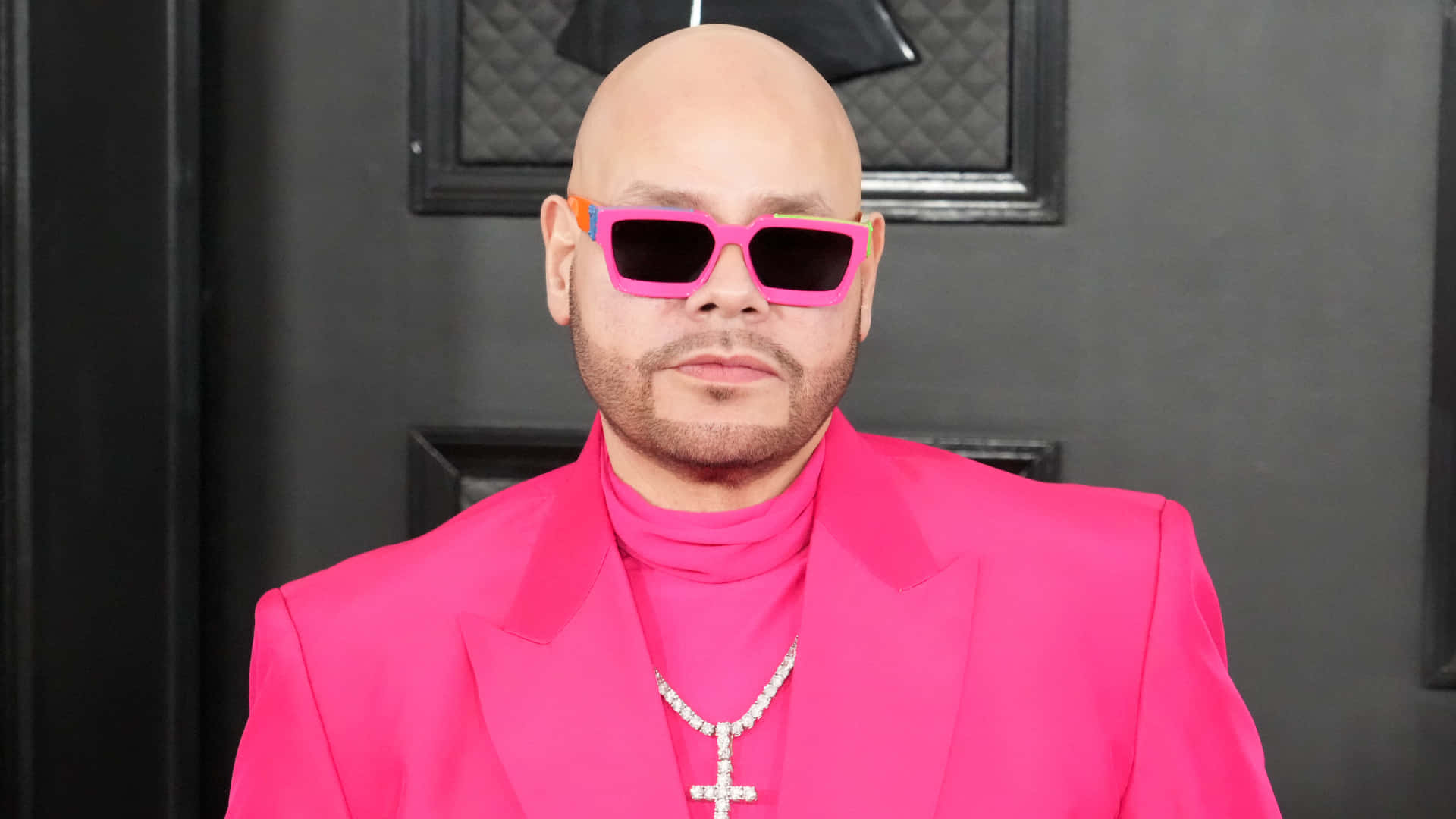 Fat Joe, pink suit, matching sunglasses, Full HD Desktop Wallpaper