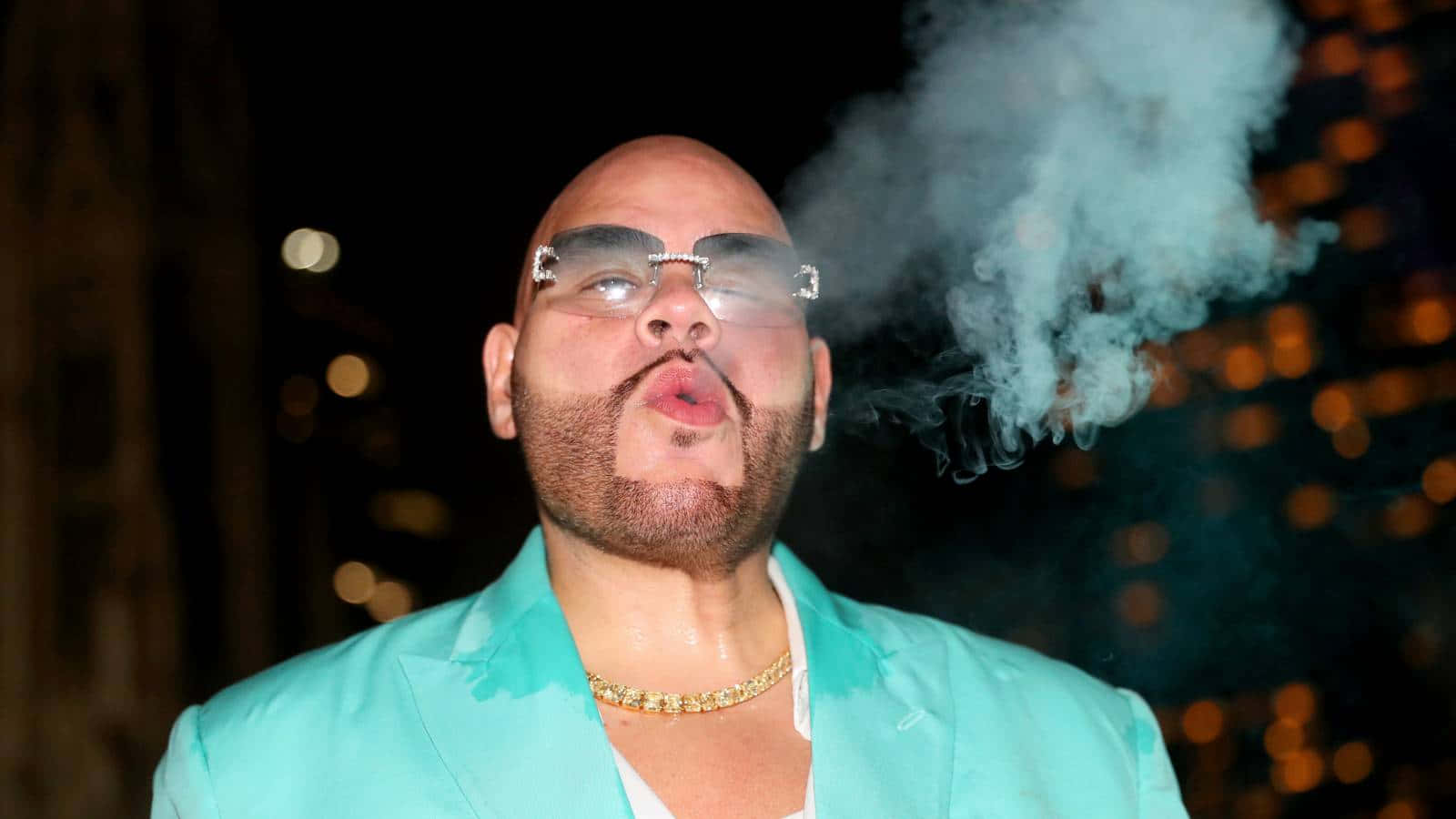 Fat Joe, vape, turquoise blazer, HD Desktop Wallpaper