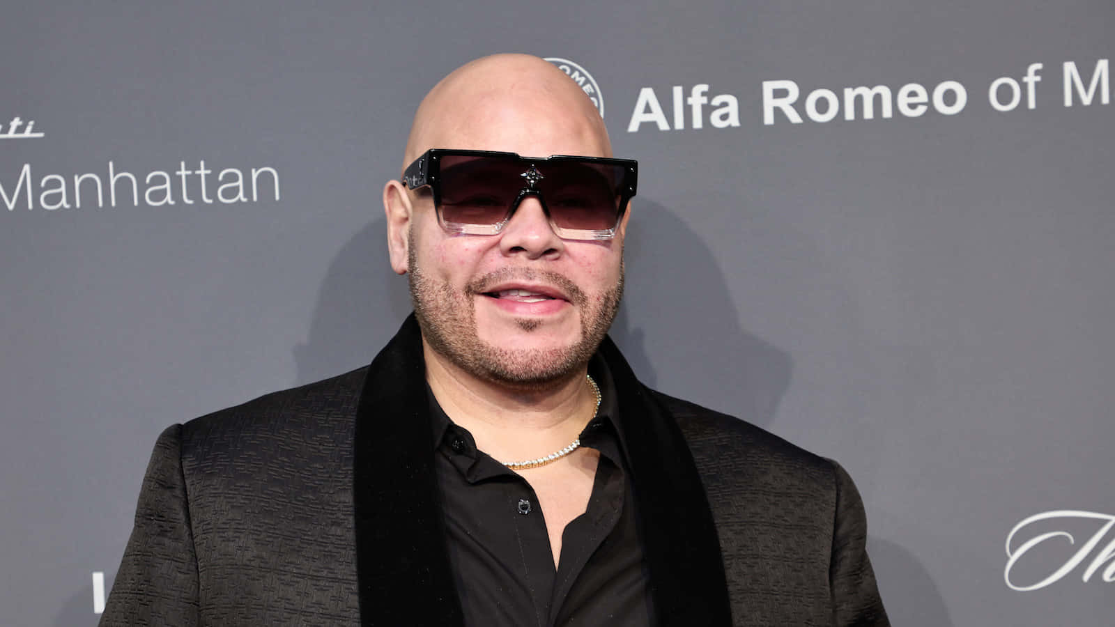 Fat Joe, black suit, scarf, HD Desktop Wallpaper