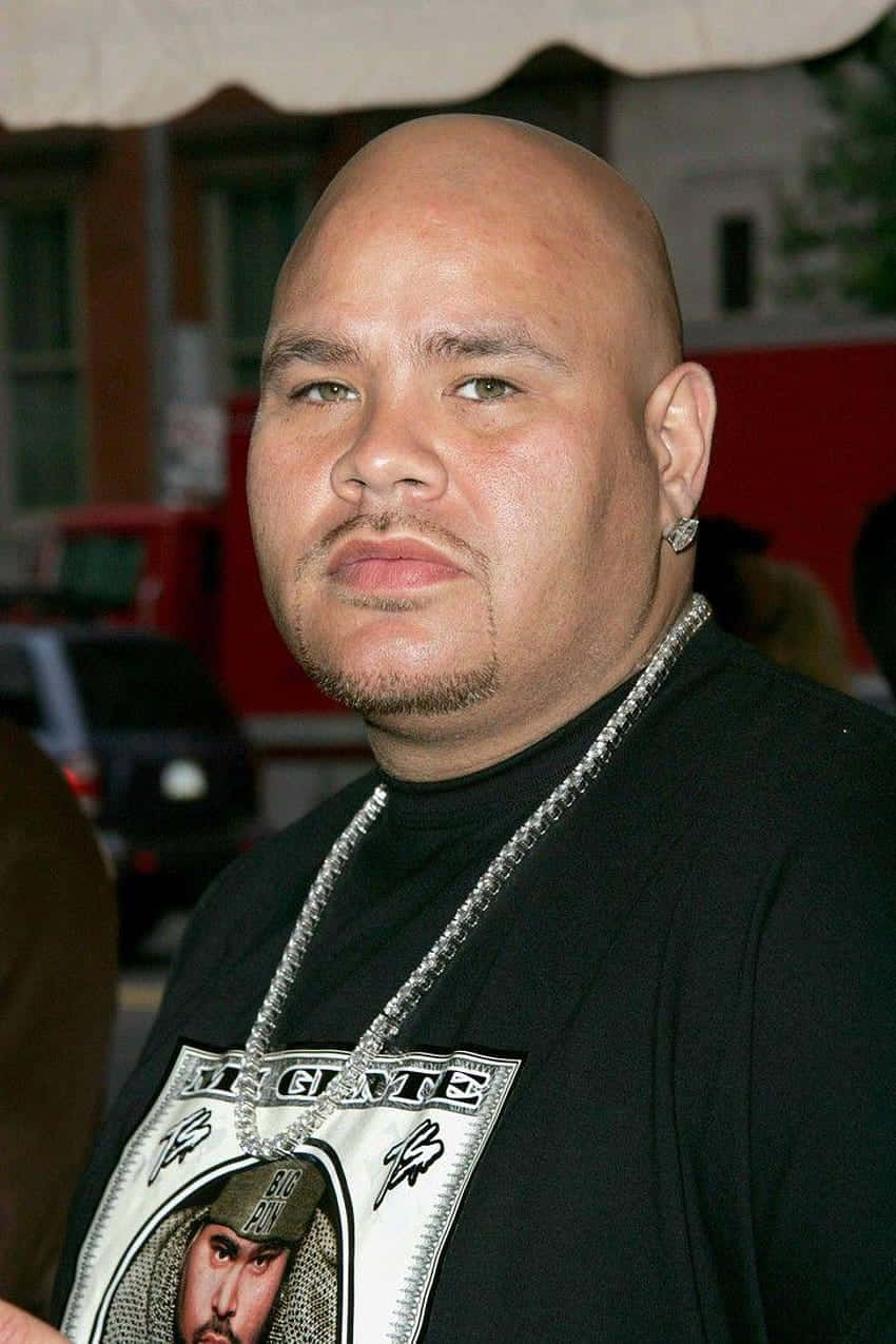 Fat Joe, diamond earring, black t-shirt, SD Phone Wallpaper