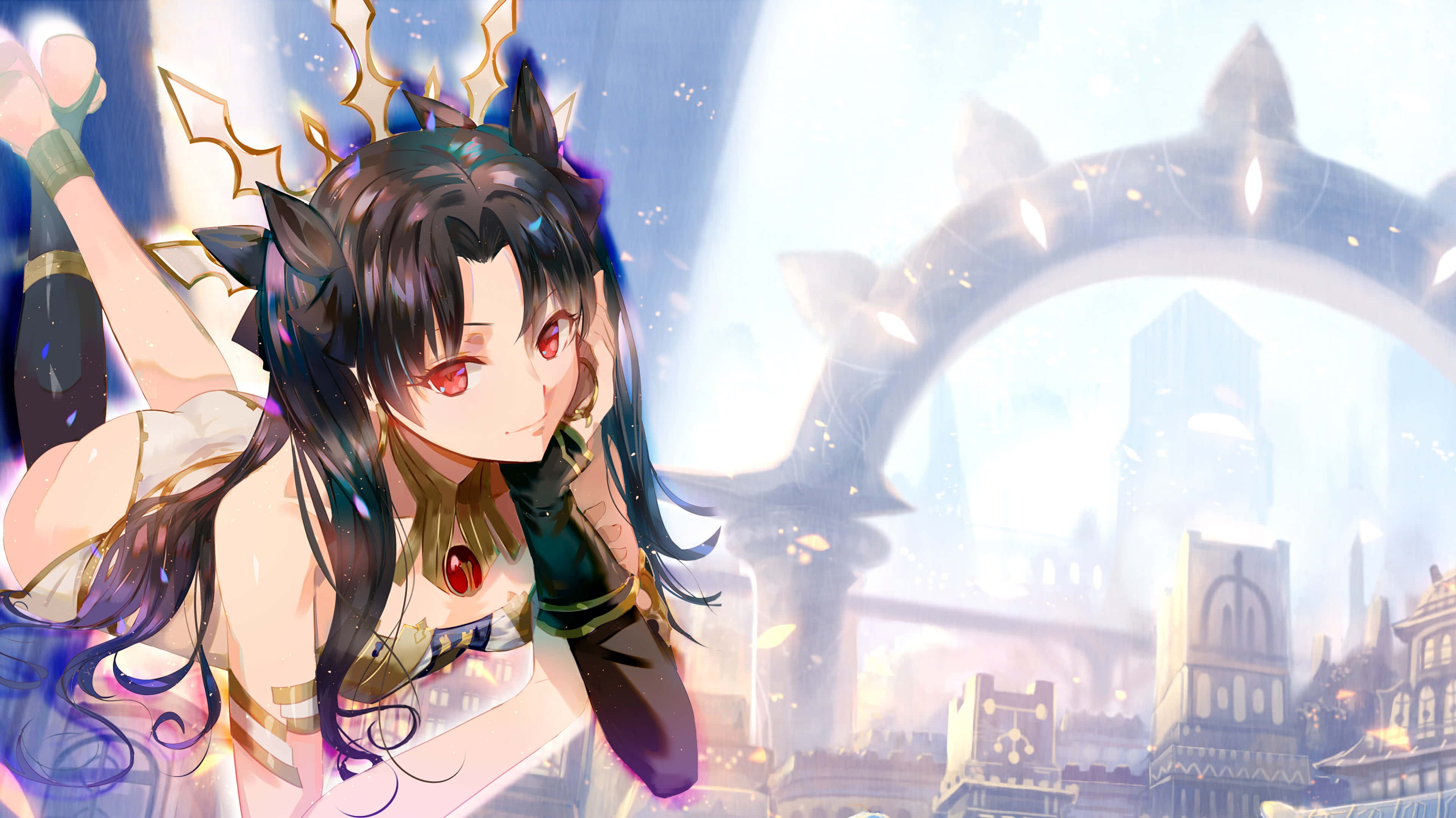 Ishtar, Fate Grand Order, cat ears, 4K Desktop Wallpaper
