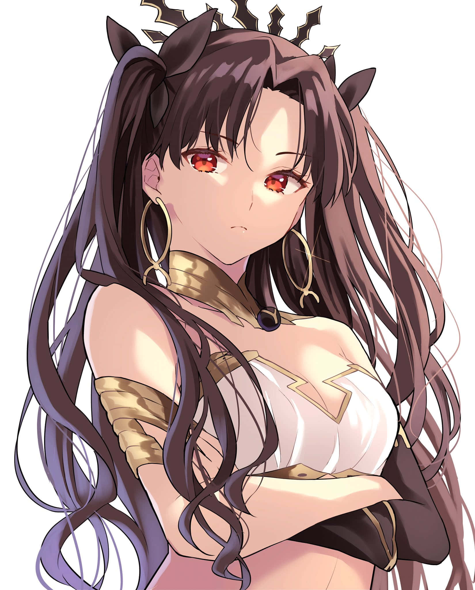 Ishtar, Fate Grand Order, gold armor, Full HD Phone Wallpaper