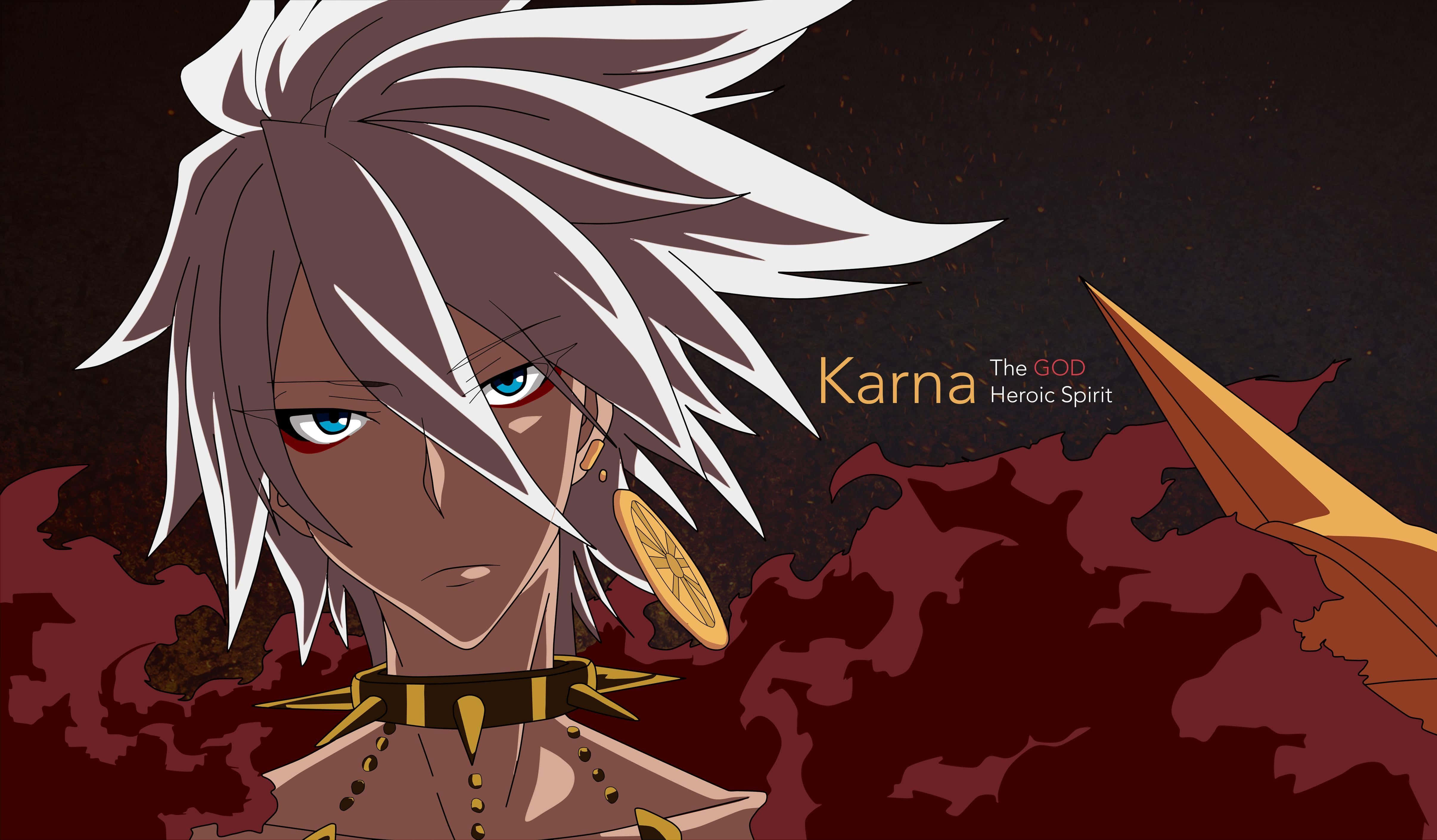 Fate Grand Order, Karna, battle stance, 4K Desktop Wallpaper