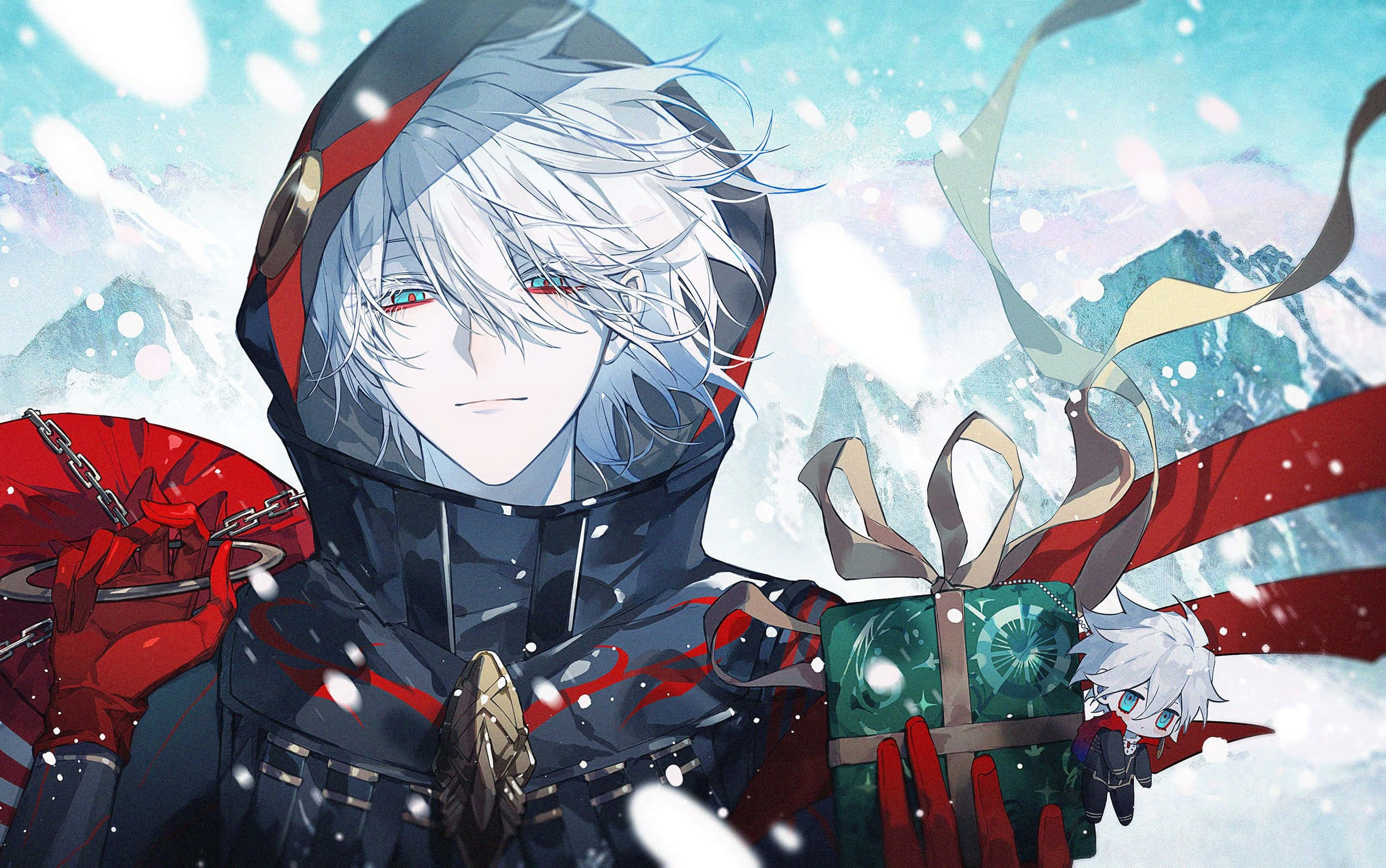 Karna, Fate Grand Order, silver-haired, Full HD Desktop Wallpaper