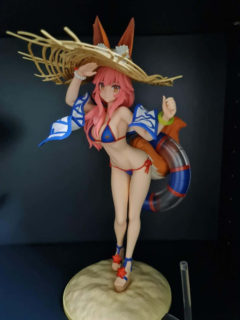 Tamamo No Mae, Fate Grand Order, beach version, SD Phone Wallpaper