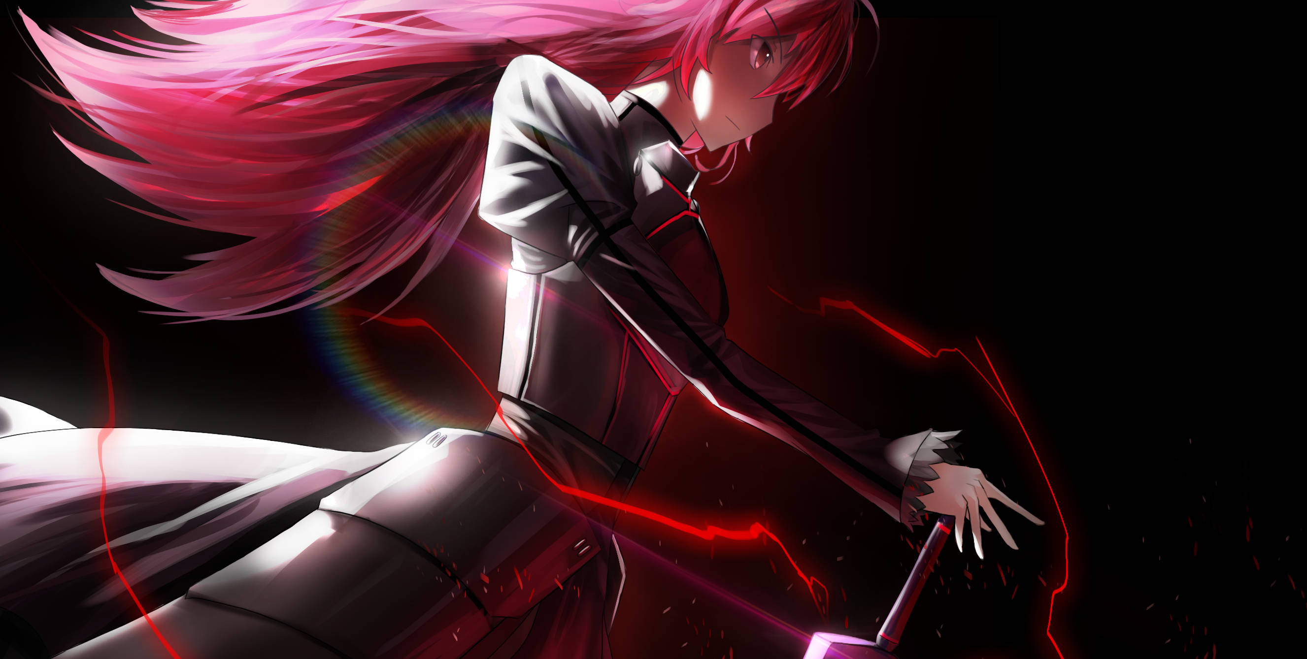Fate Series, anime girl, pink hair, 2K Desktop Wallpaper