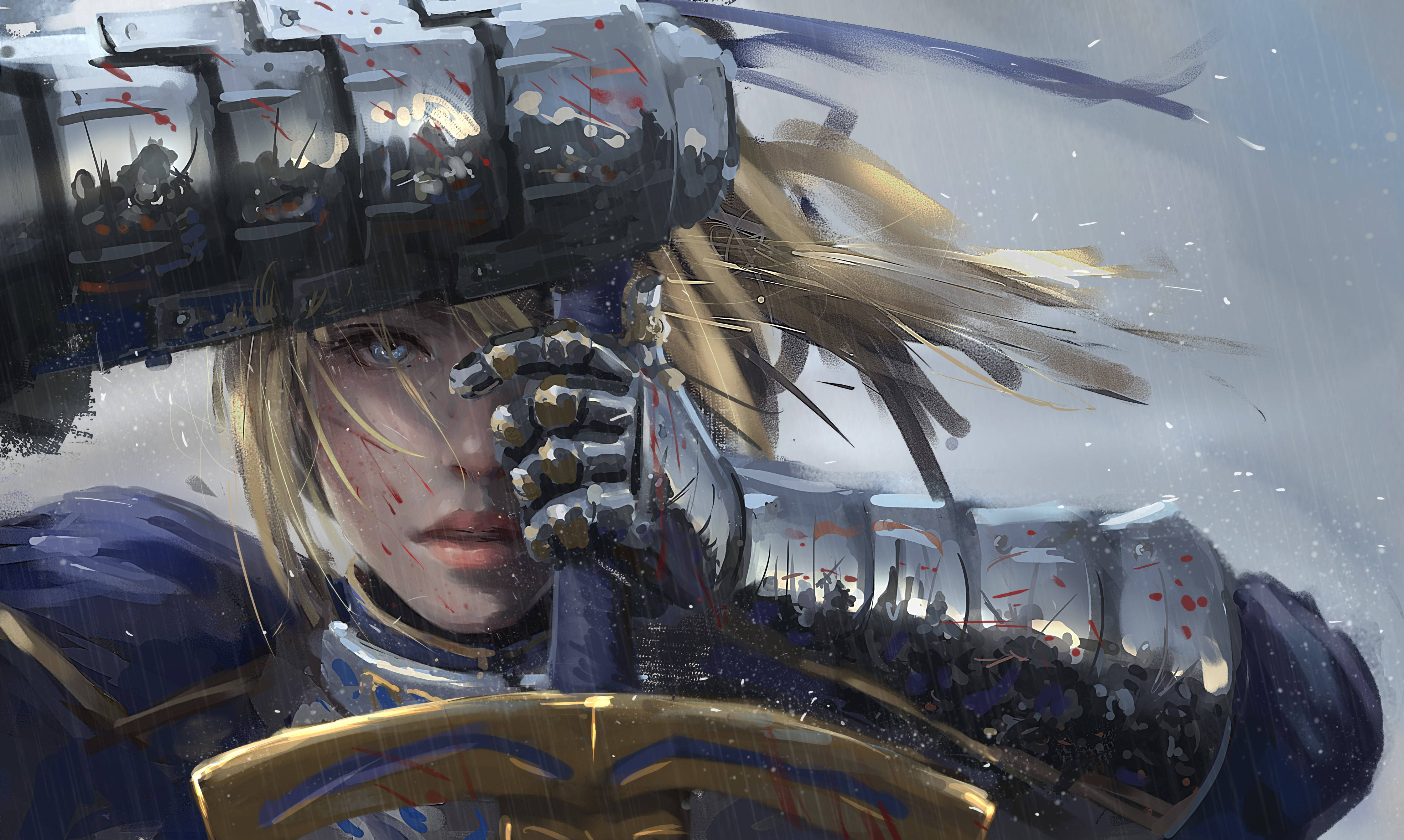 Fate Series, female character, armor, 4K Desktop Wallpaper
