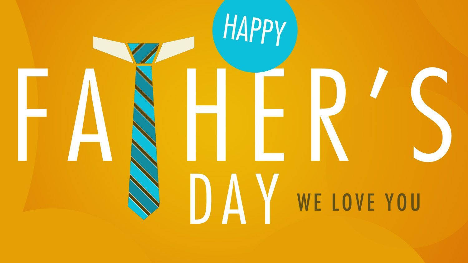 FATHER'S DAY, orange background, bold white text, HD Desktop Wallpaper