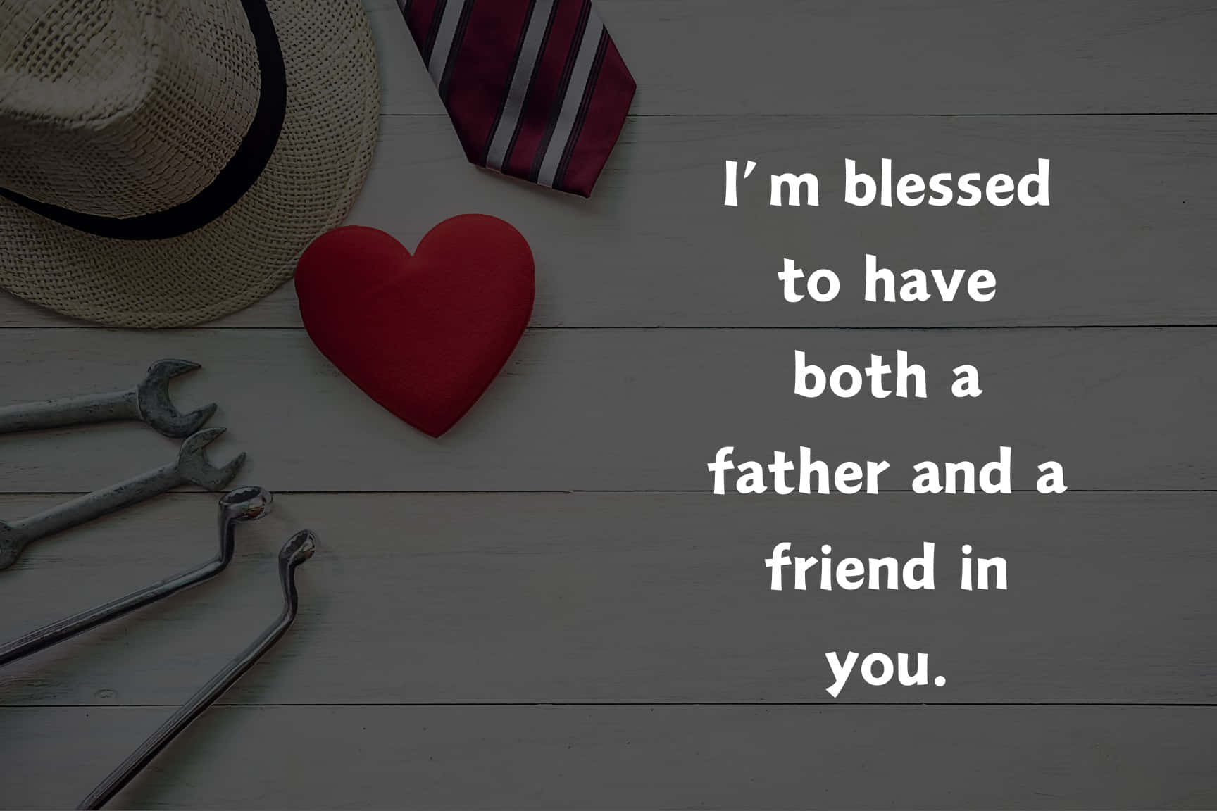 Fathers Day Appreciationand Love.jpg, red heart, tools, HD Desktop Wallpaper