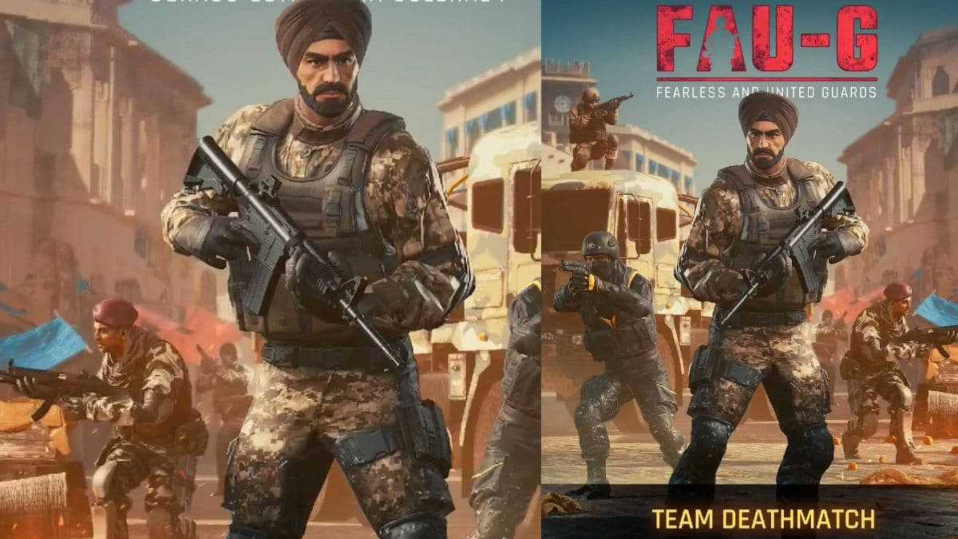 FAU-G, Team Deathmatch, camouflage, Full HD Desktop Wallpaper