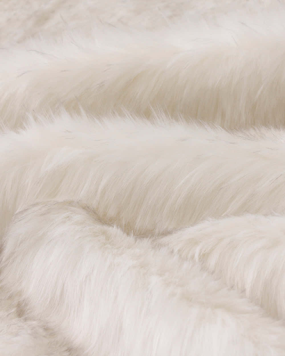 white faux fur, creamy white, gentle waves, SD Phone Wallpaper
