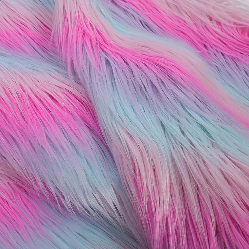 colorful faux fur texture, vibrant pink, pastel blue, SD Desktop Wallpaper