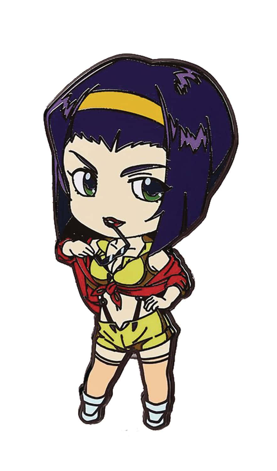 Faye Valentine, purple hair, green eyes, HD Phone Wallpaper