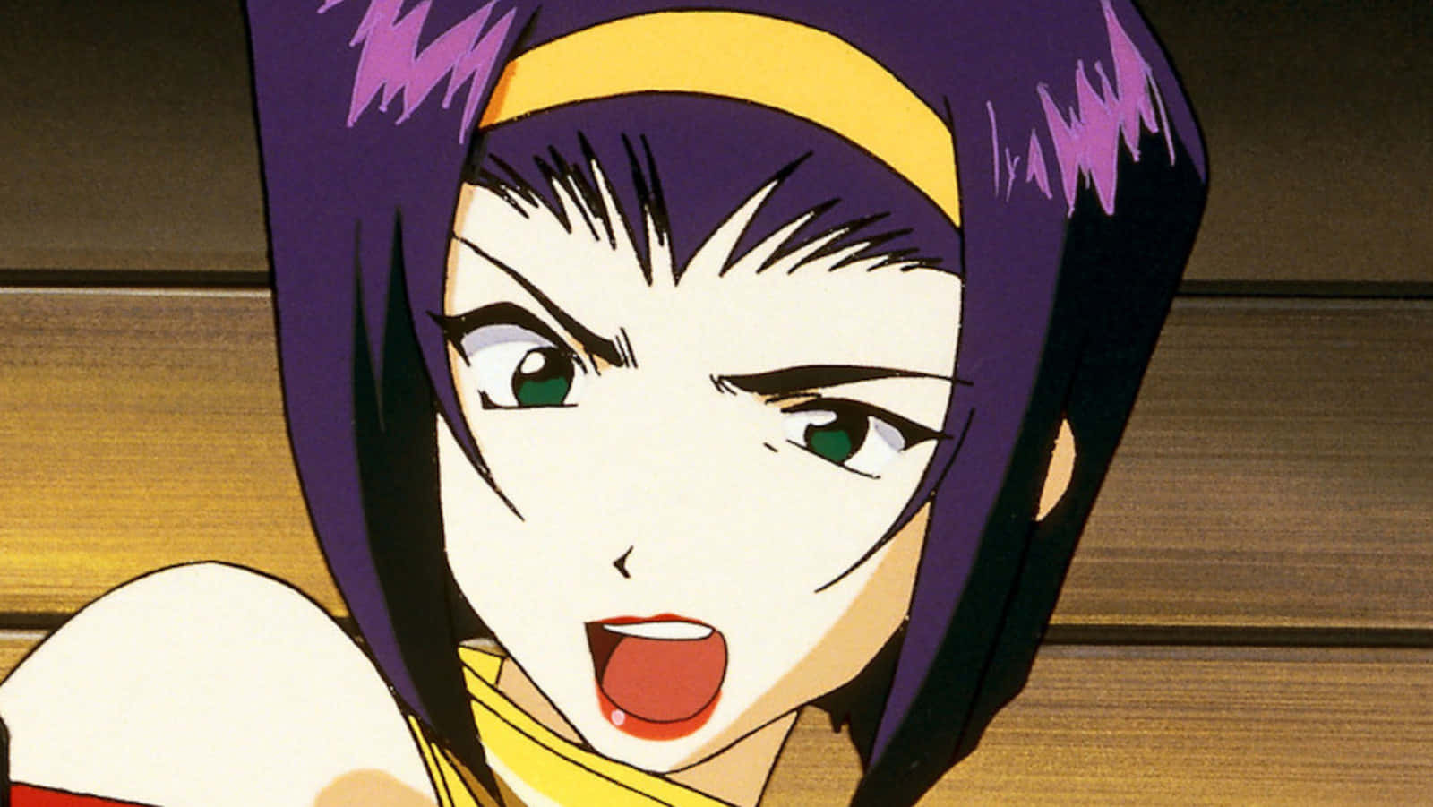 Faye Valentine, purple hair, green eyes, HD Desktop Wallpaper