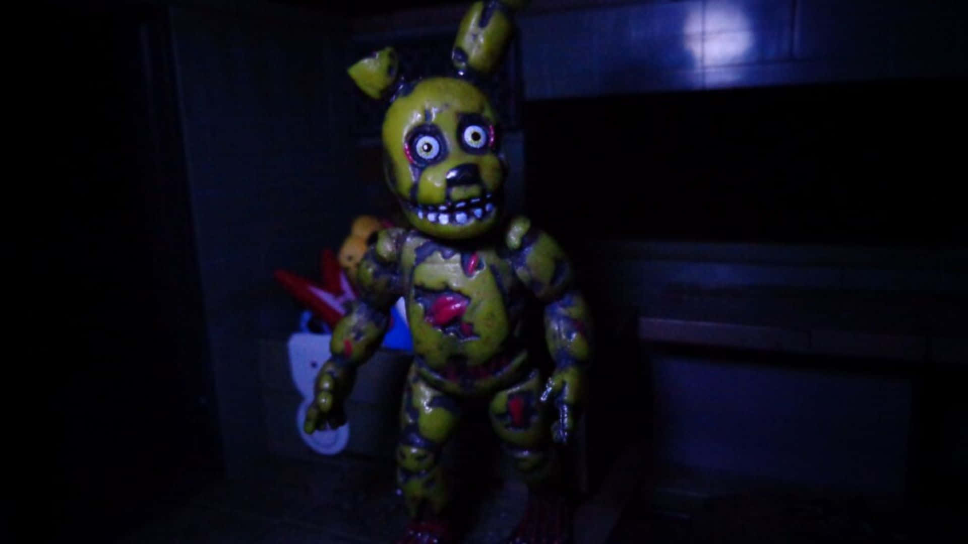 Fazbear Frights, animatronic bear, yellow, Full HD Desktop Wallpaper