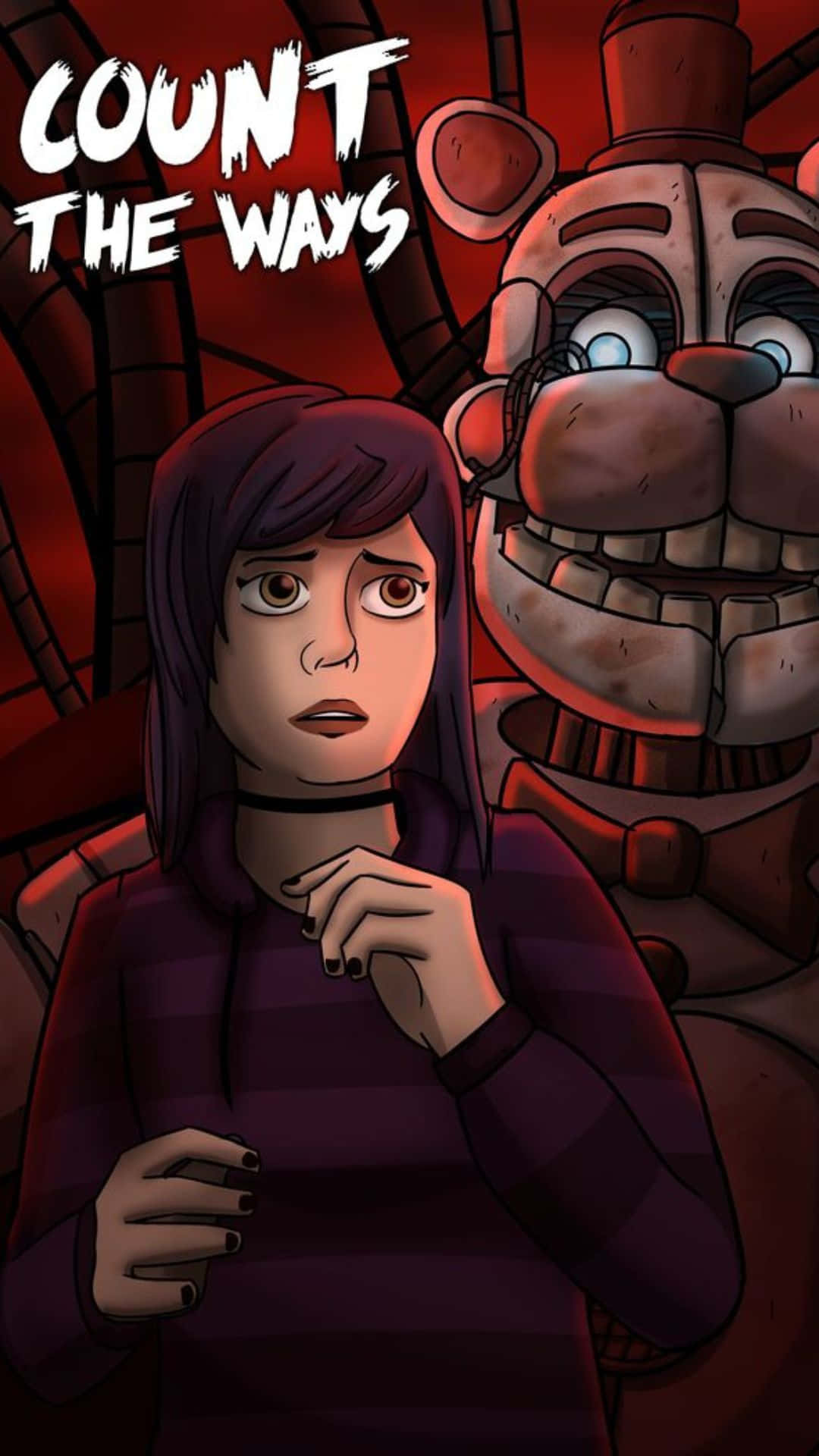 Fazbear Frights, animatronic bear, purple hoodie, Full HD Phone Wallpaper