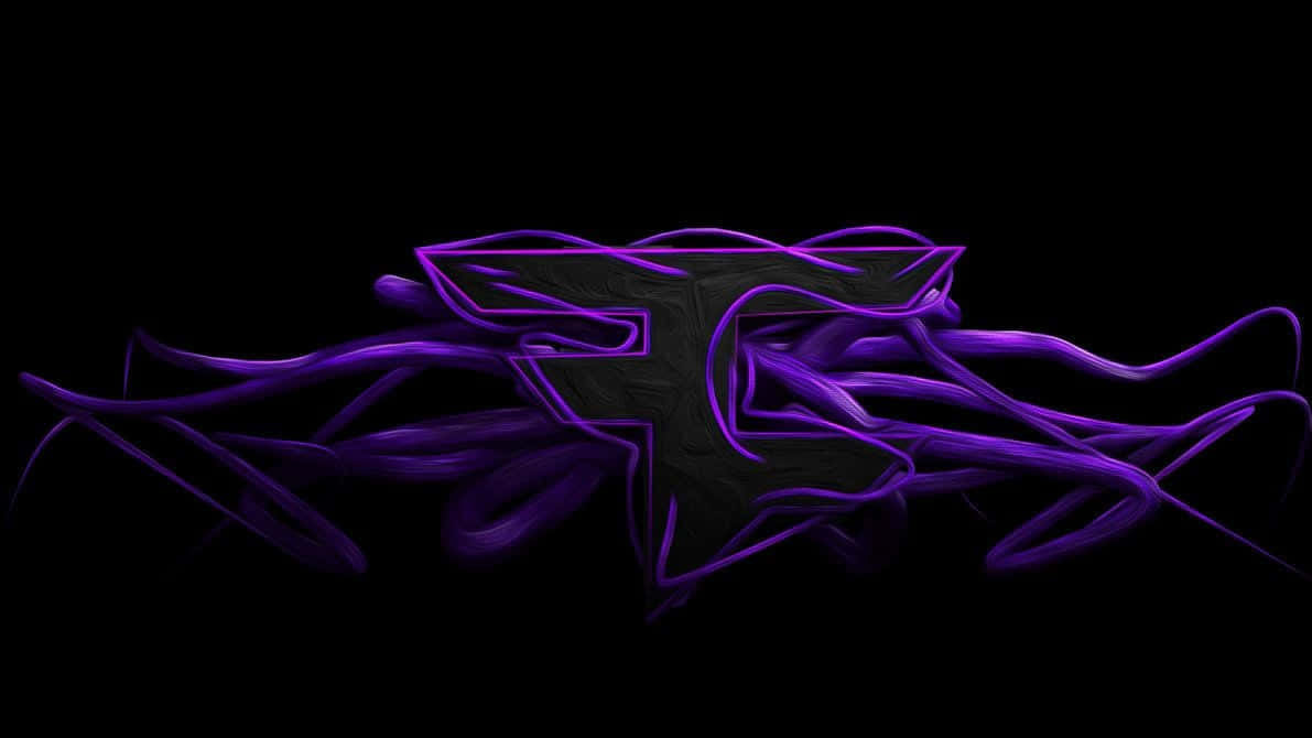 Faze Rug, purple aesthetic, glowing purple abstract lines, SD Desktop Wallpaper