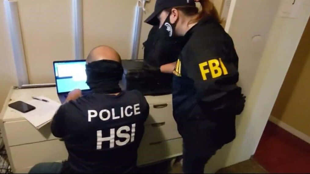 FBI, HSI, black uniforms with yellow lettering, SD Desktop Wallpaper